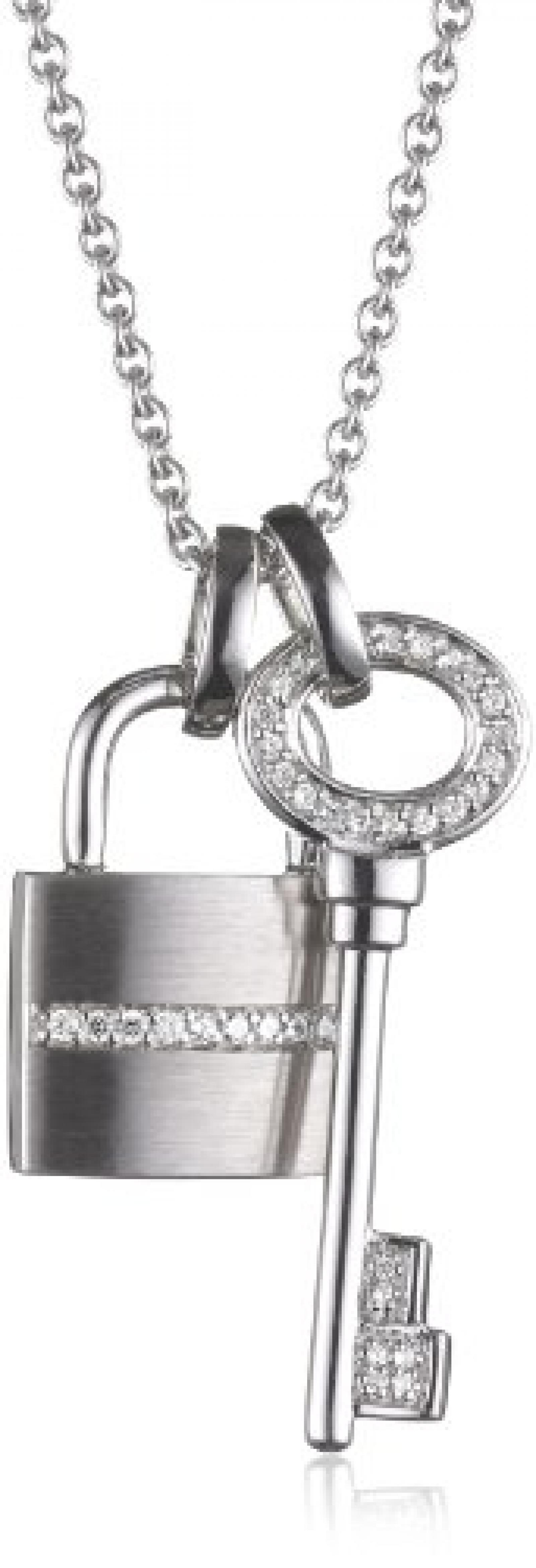 Viventy Damen-Halskette 925 Sterlingsilber 37 Zirkonia  695622 