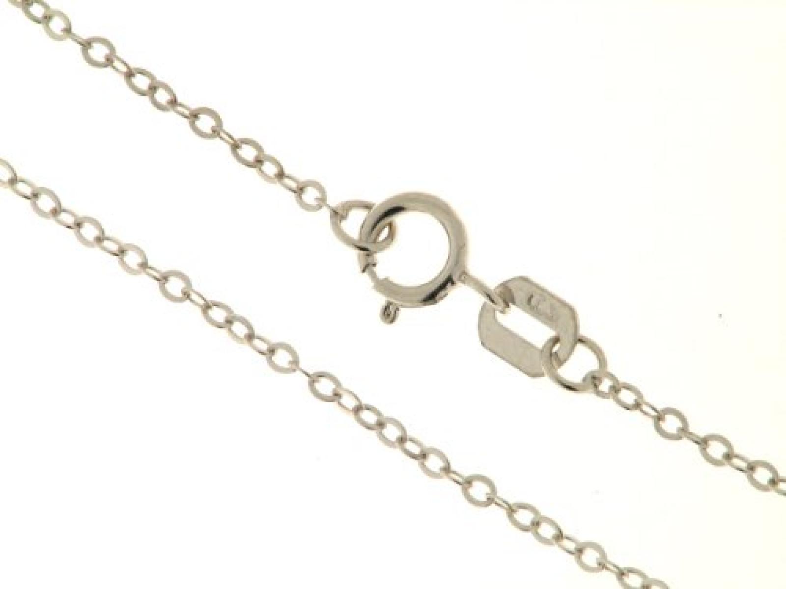 Kettenworld Damen-Halskette ohne Anhänger 9 Karat 375 Weißgold 288541 