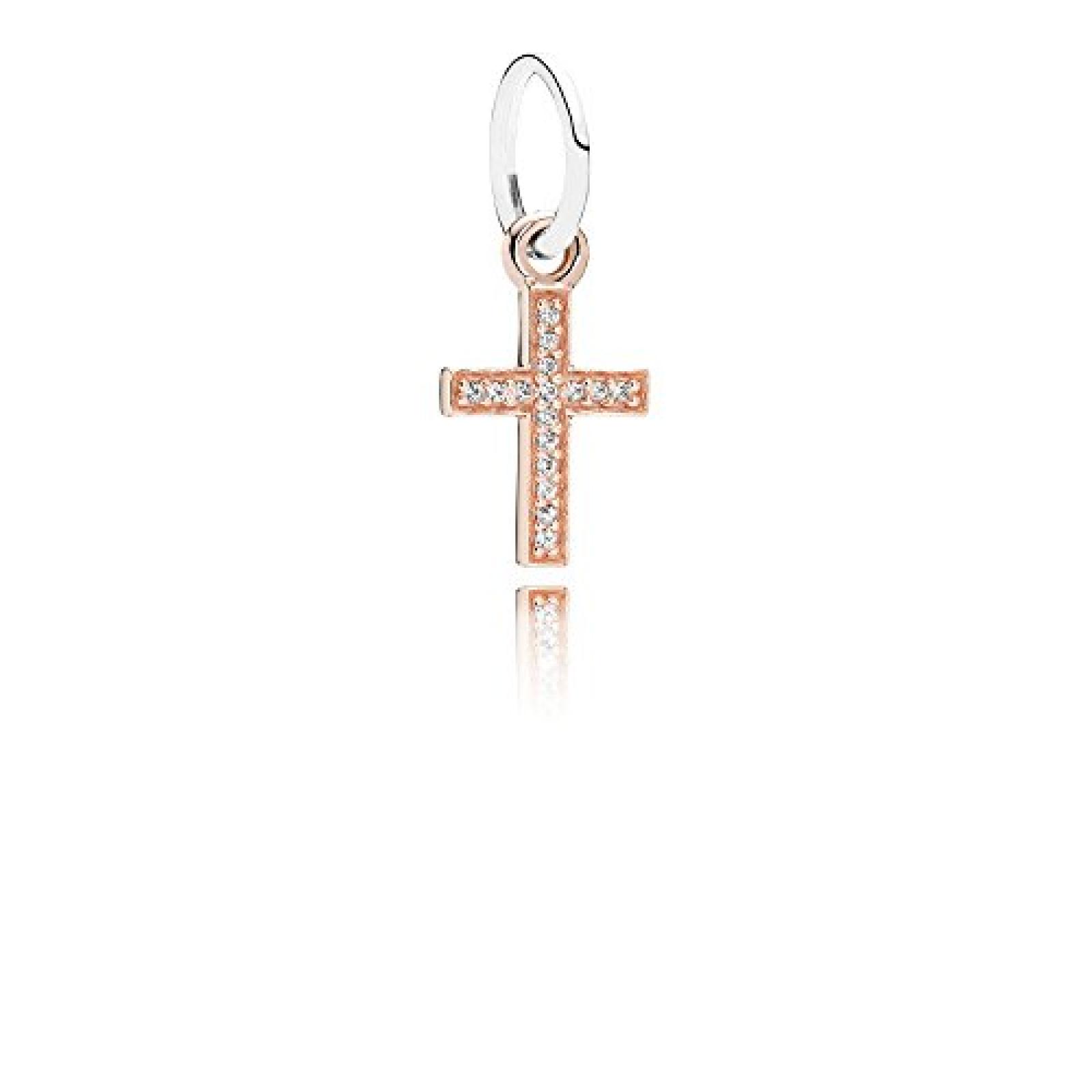 Pandora Ros&eacute;gold-Anh&auml;nger Kreuz 791354CZ 