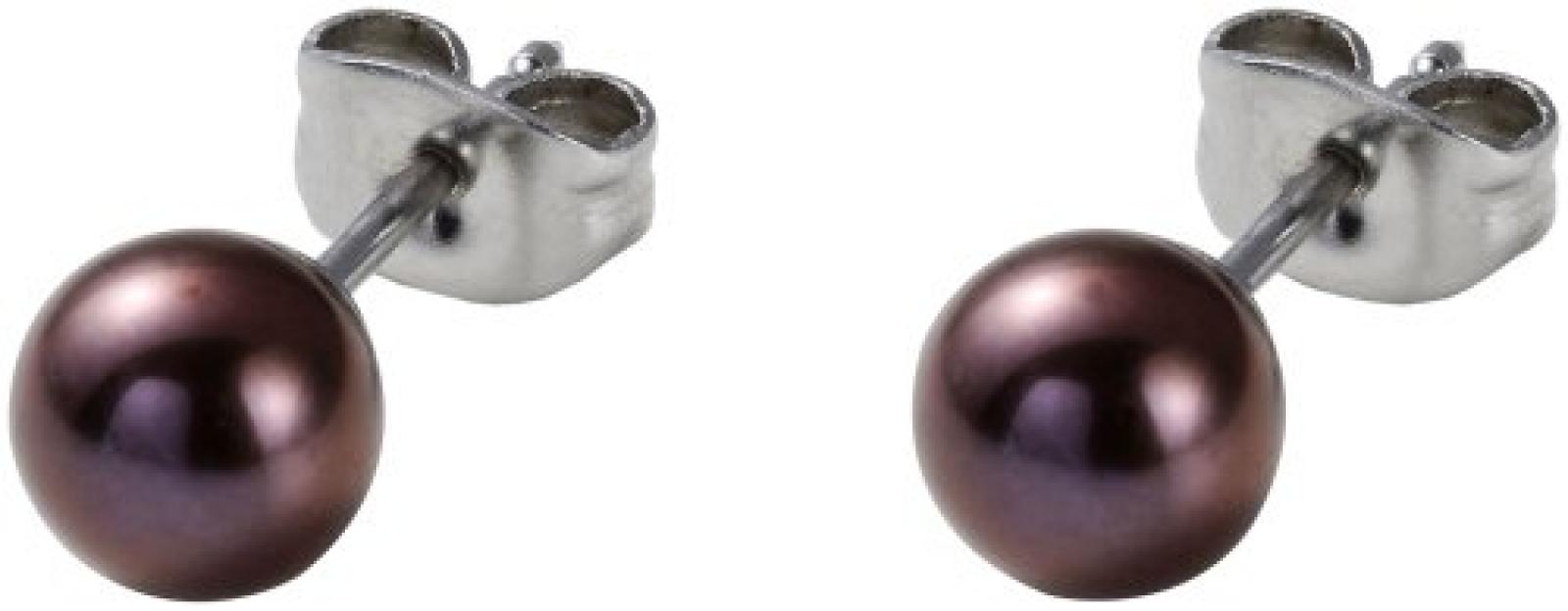 Monomania Damen-Ohrstecker Edelstahl 2 Süßwasserperlen violett 6 mm 31133 Monomania Damen-Ohrstecker Edelstahl 2 Süßwasserperlen violett 6 mm 31133