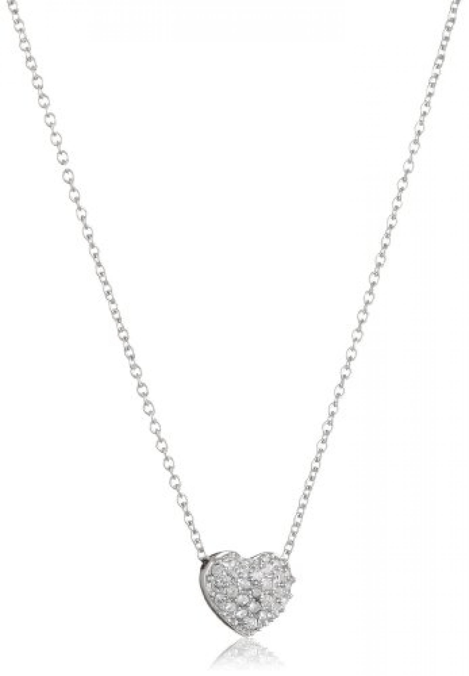 Swarovski Damen-Kette mit Anh&auml;nger Heart 40 cm 1809006 
