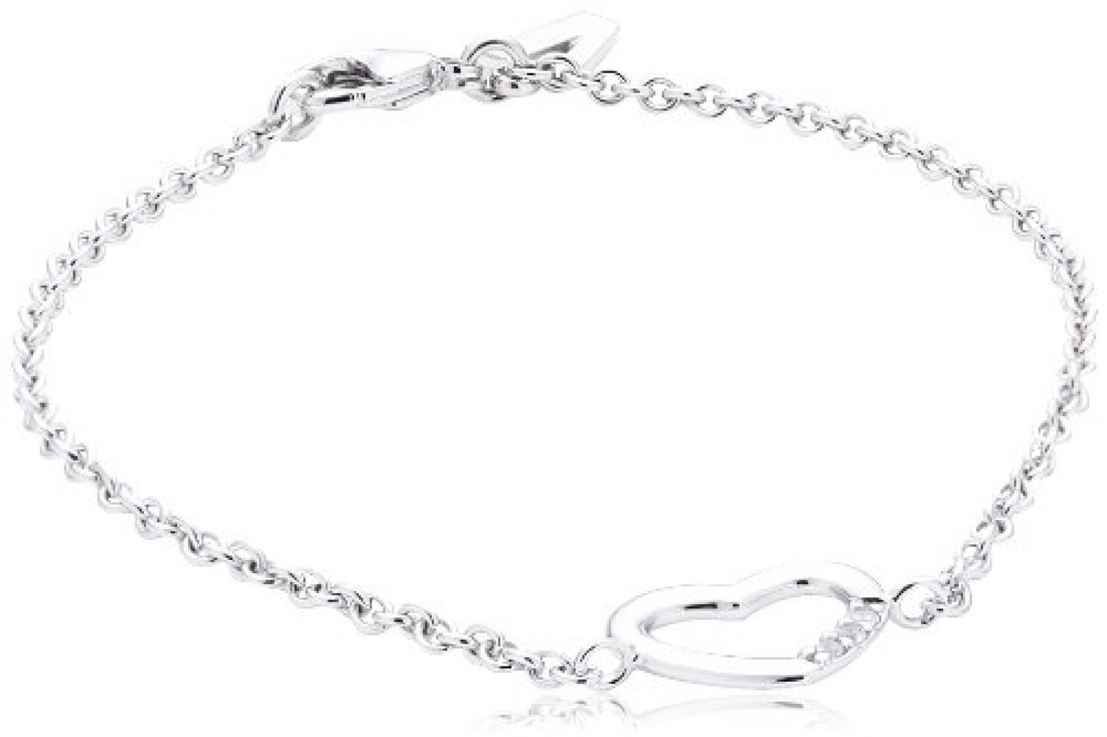 Viventy Damen-Armband 925 Sterling Silber mit 3 Zirkonia in weiss L&auml;nge 19 cm 763197 