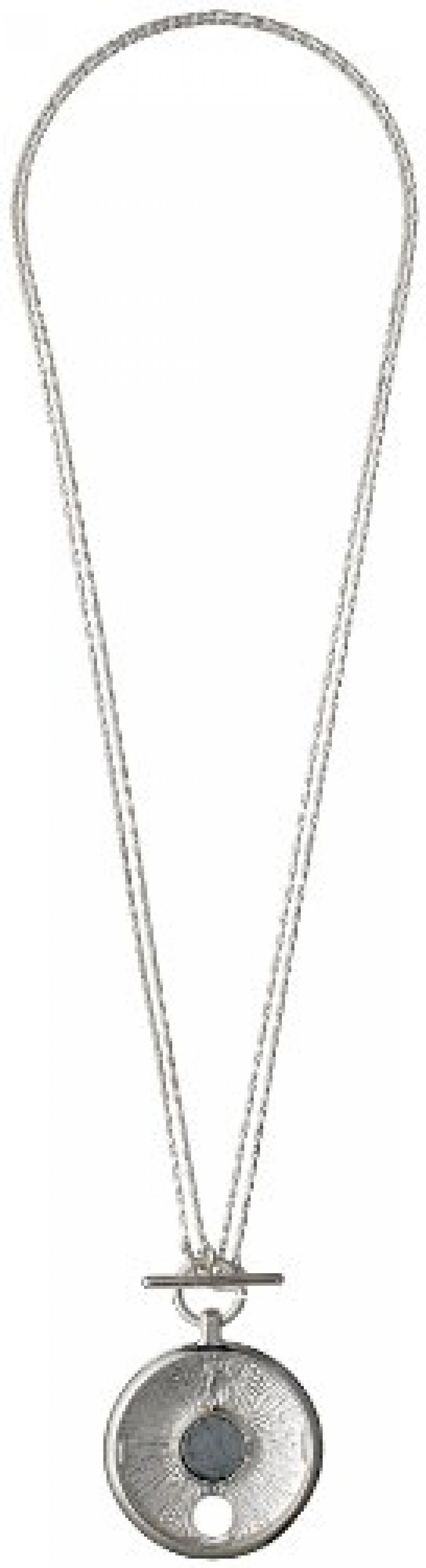 Pilgrim Jewelry Damen-Halskette Messing Pilgrim Damen-Halskette mit Anhänger aus der Serie Coin versilbert,0 45.0 + 90.0 cm 441339021 