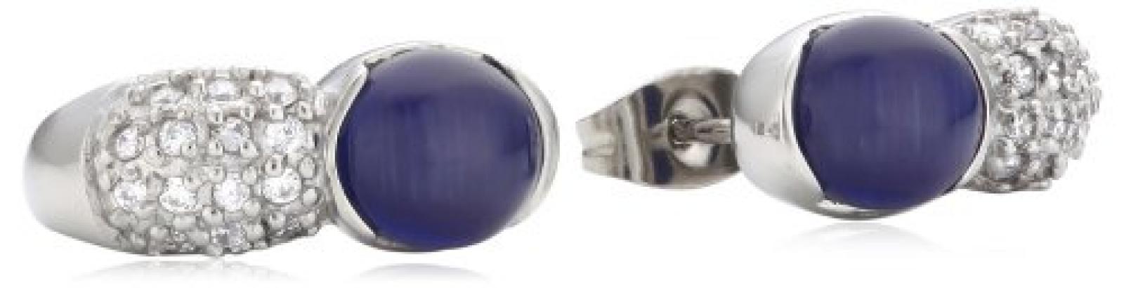 Mike Ellis New York Damen-Ohrstecker Edelstahl Glas Zirkonia D1568A/3 