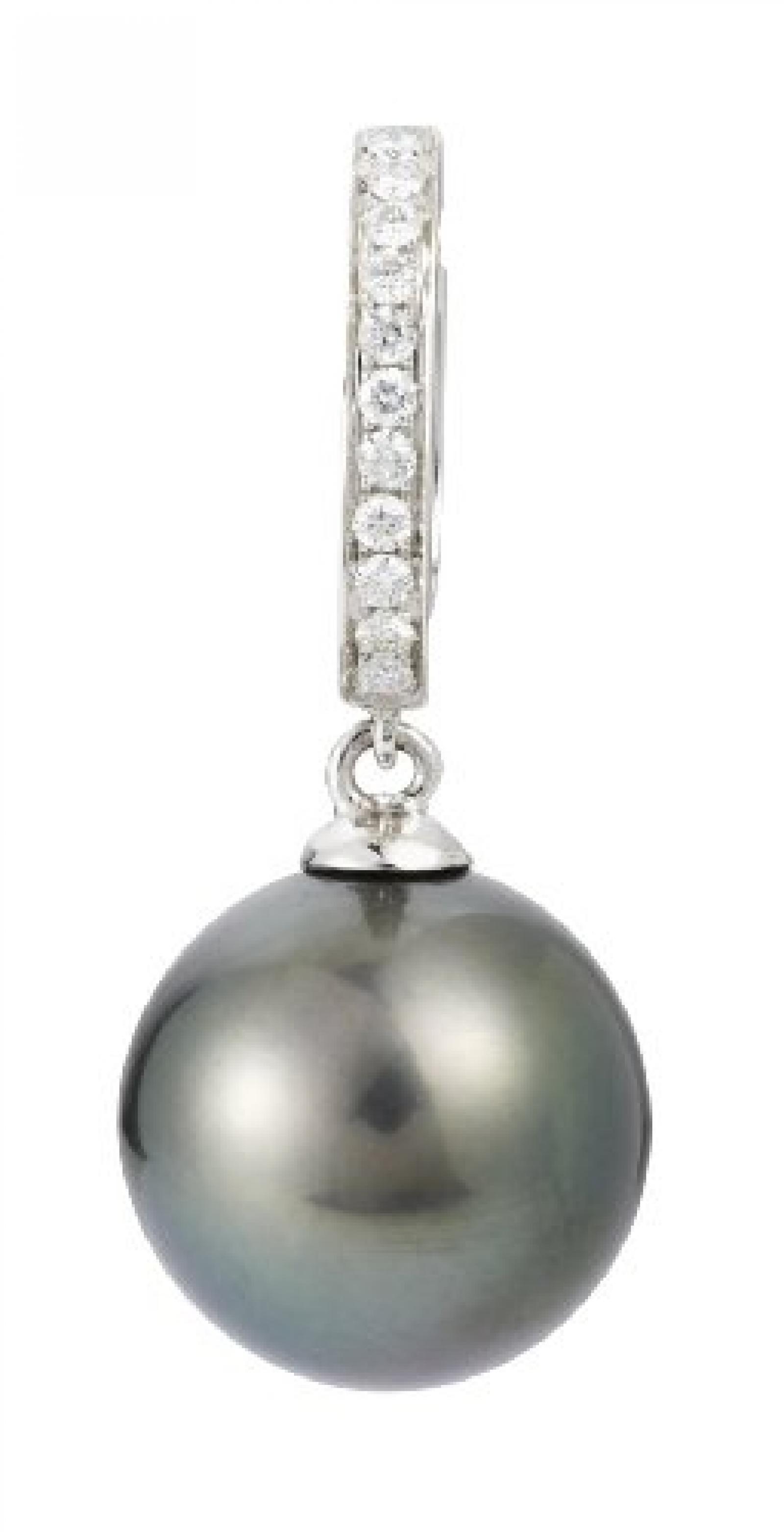 Adriana Damen-Anh&auml;nger Tahiti Zuchtperlen mit Brillanten 585 Wei&szlig;gold Tahiti Klassik PR3-12 