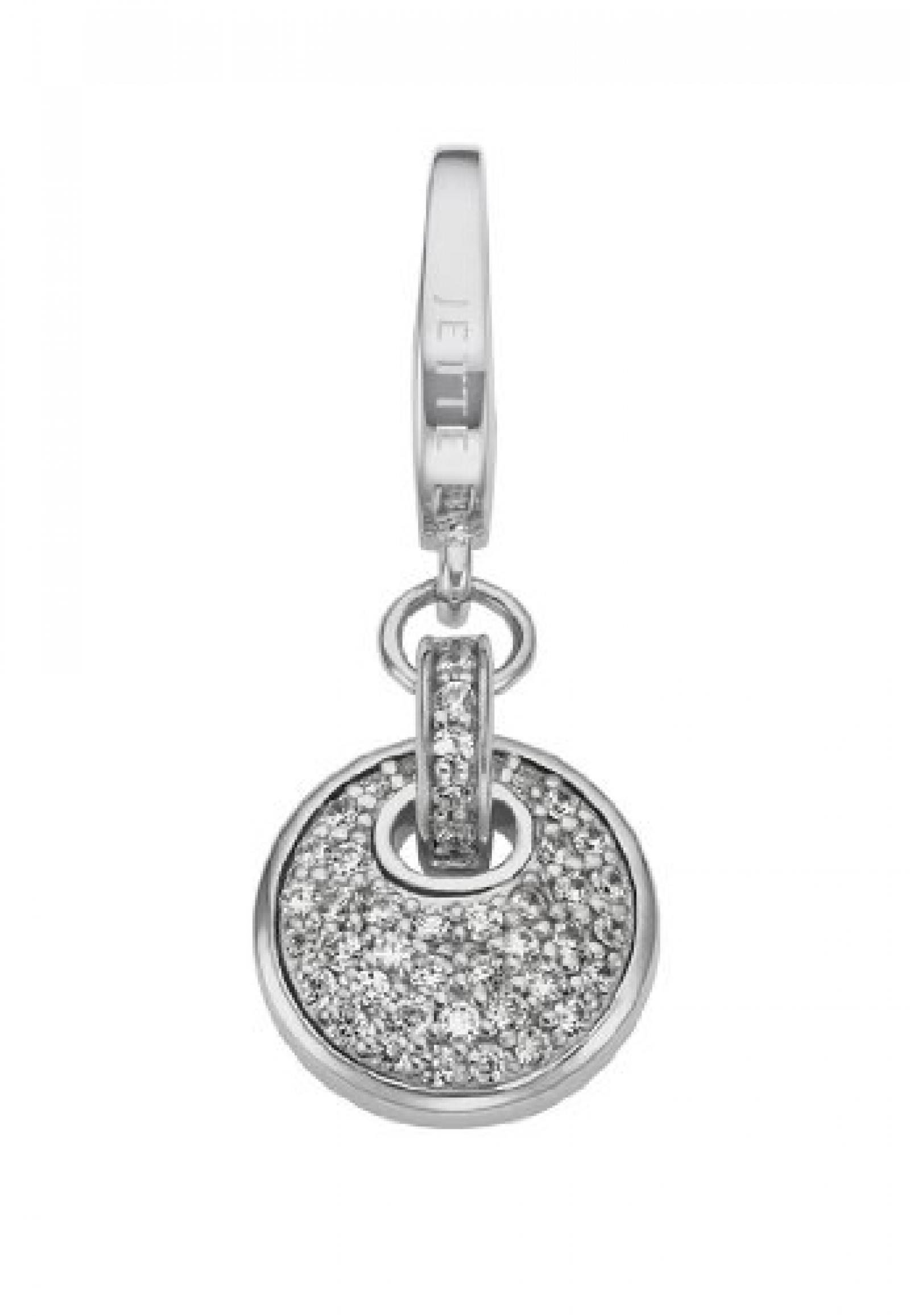 JETTE Charms Damen-Charm CHARM 925er Silber 46 Zirkonia One Size, silber 