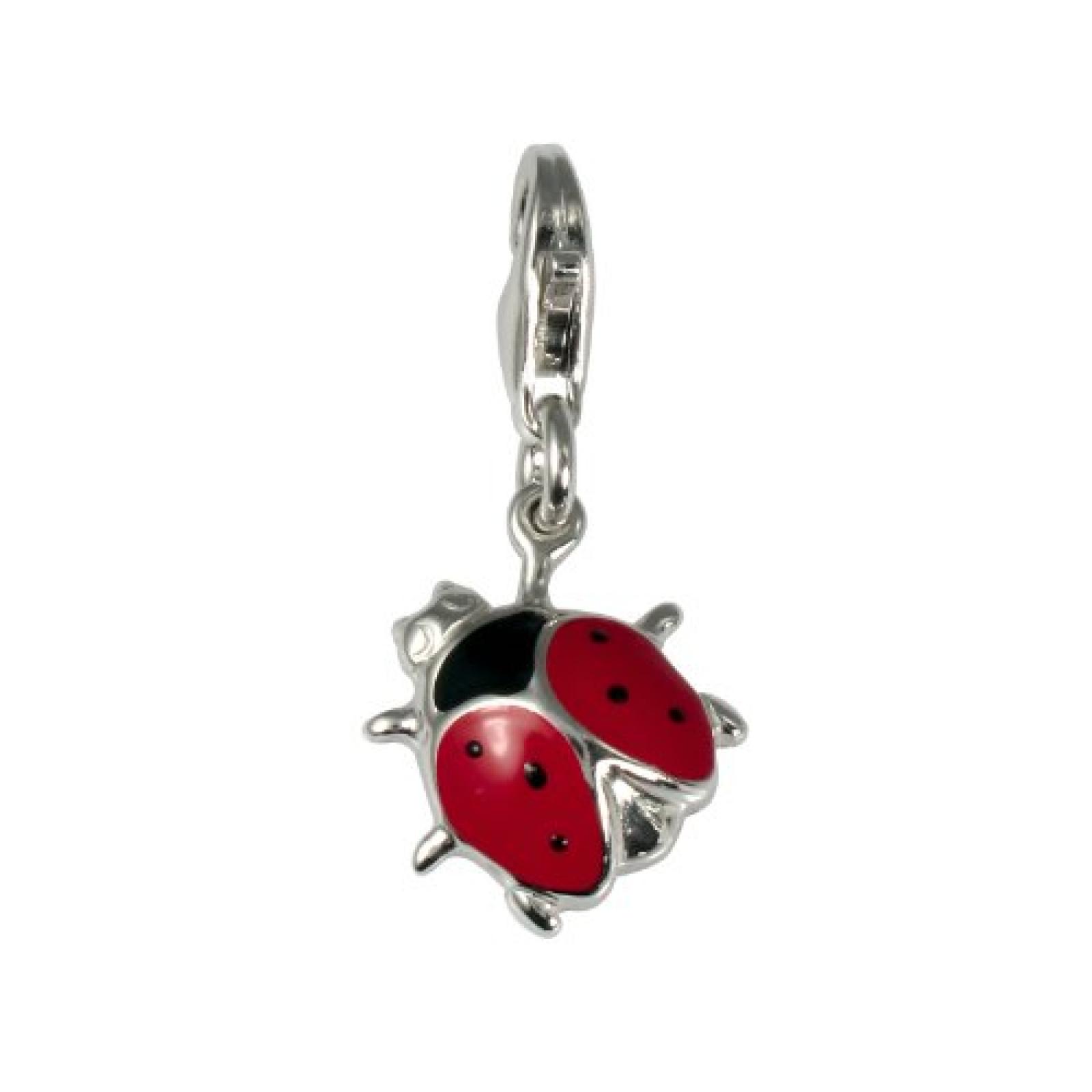 Amor Marienkäfer-Charm 925 Sterlingsilber 25 mm 165389 Amor Marienkäfer-Charm 925 Sterlingsilber 25 mm 165389