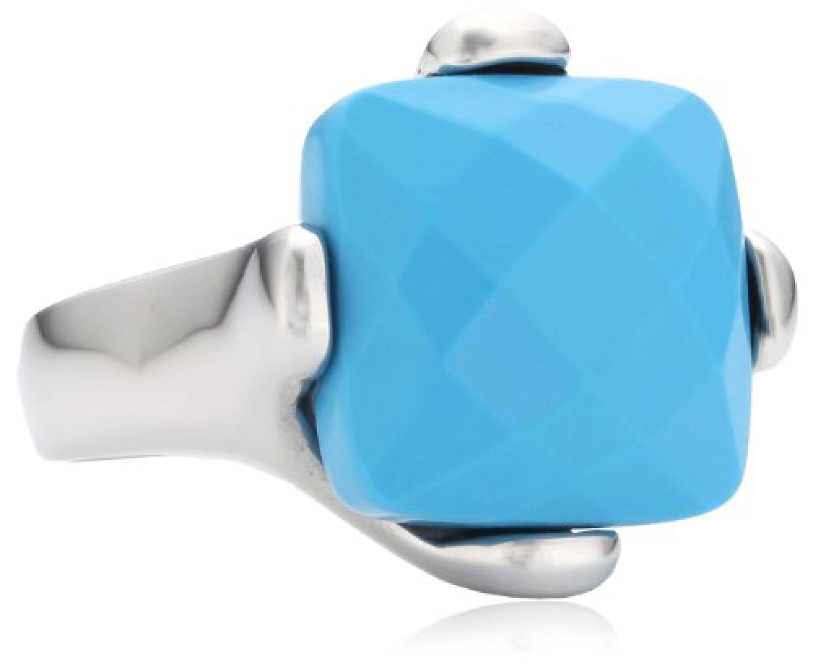 Mike Ellis New York Damen-Ring Edelstahl Glas   D1534 