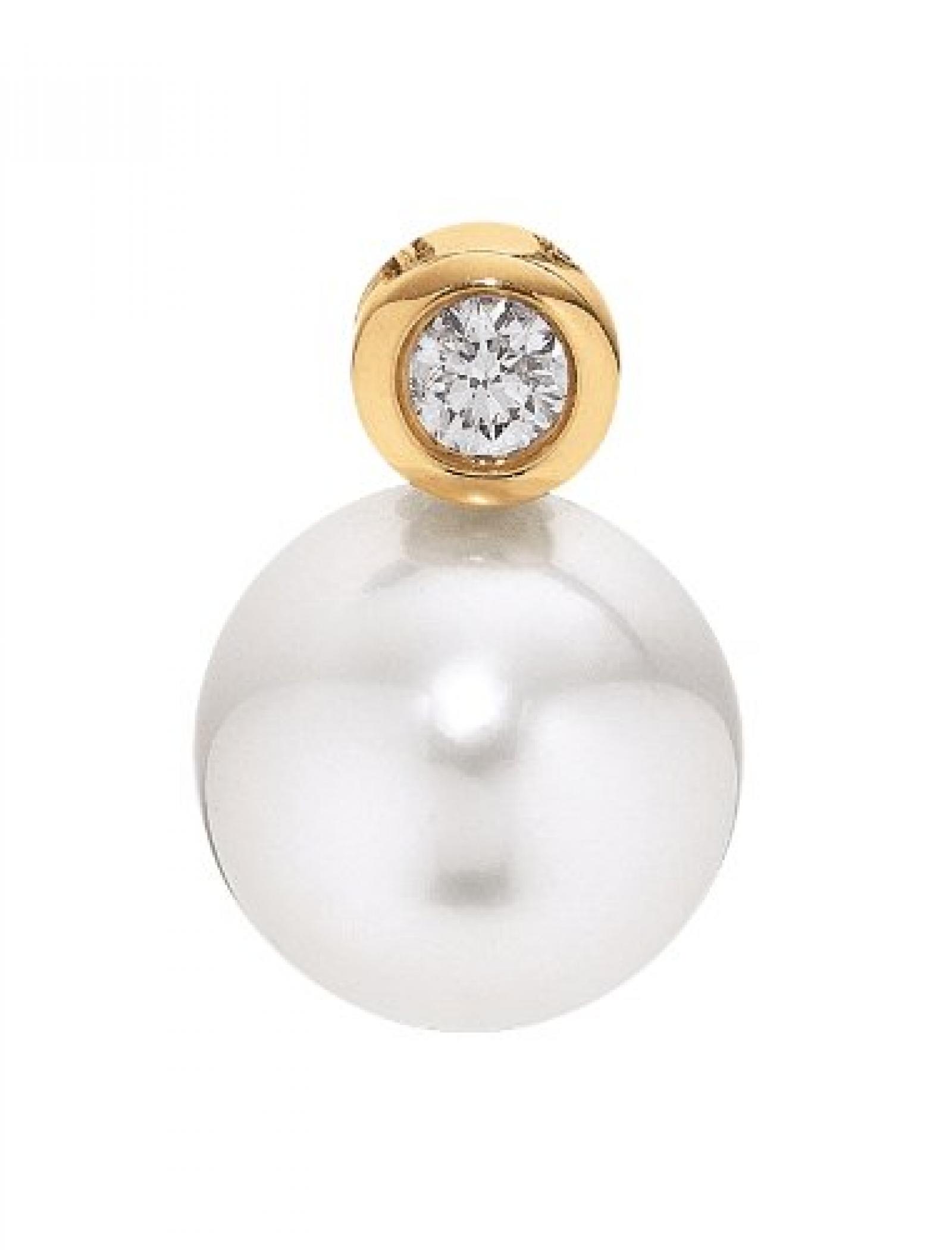 Adriana Stella di Notte Damen-Anhänger Südsee Zuchtperlenmit Brillant 585 Gelbgold Stella Di Notte N21 