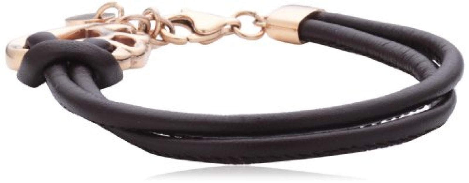 Esprit Damen Armband Edelstahl Leder 18 cm gold ESBR11385B180 Esprit Damen Armband Edelstahl Leder 18 cm gold ESBR11385B180