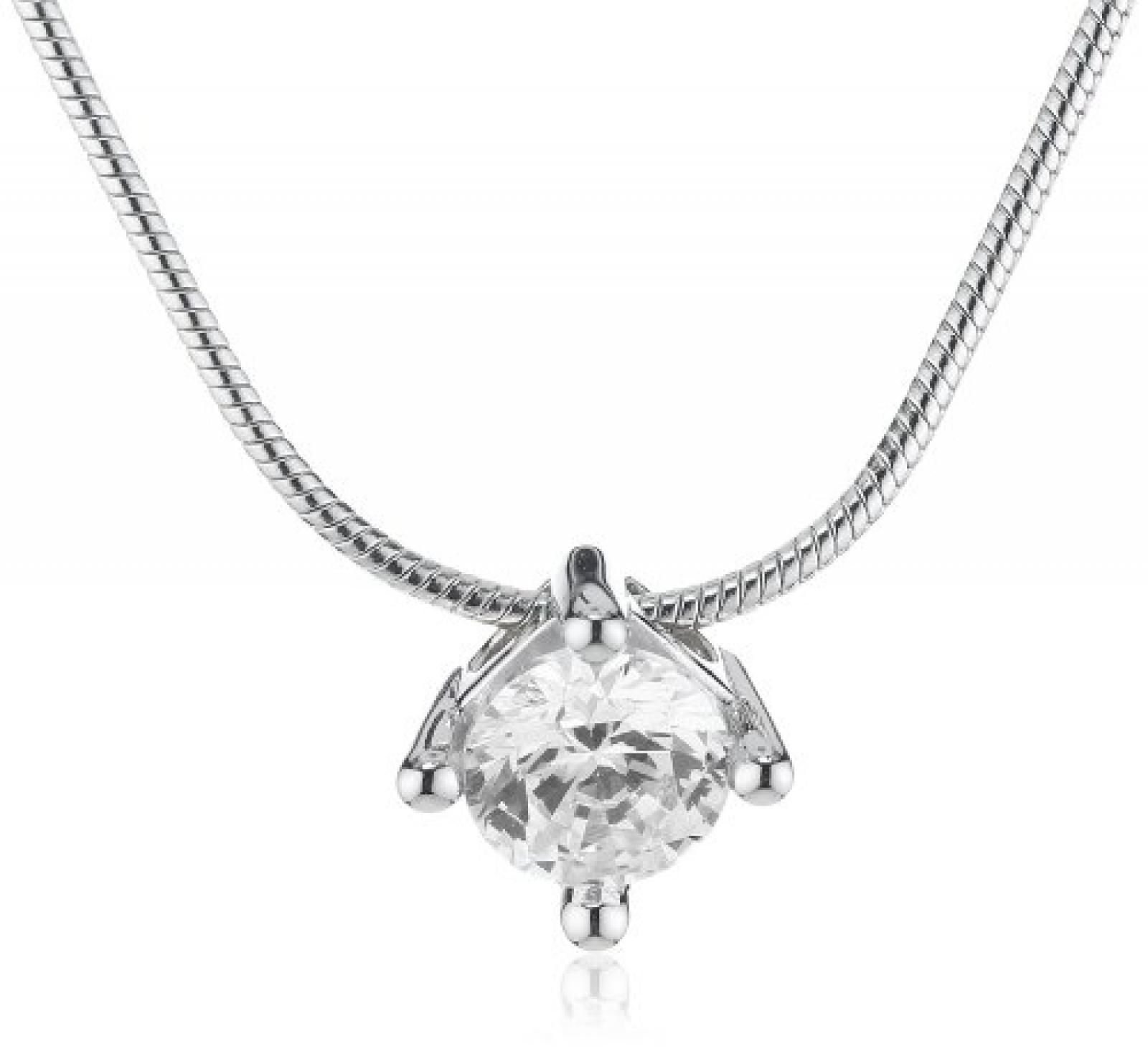 Joop! Damen-Halskette mit weiÃYen runden Zirkonia 42cm JONL90018A420 Joop! Damen-Halskette mit weiÃYen runden Zirkonia 42cm JONL90018A420