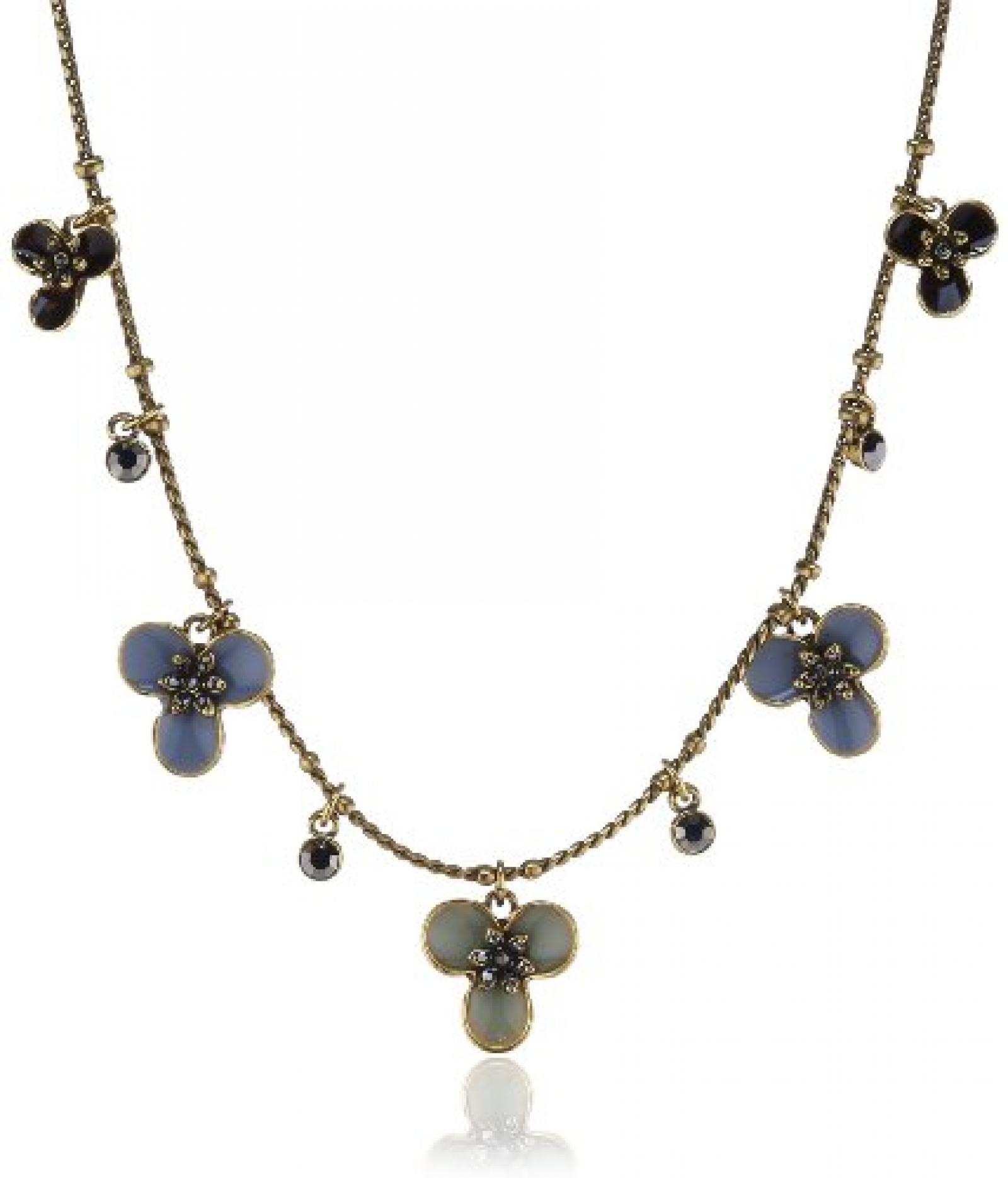 Pilgrim Jewelry Damen-Halsketten mit Anh&auml;nger aus der Serie Mirage vergoldet multi 38.0 cm 161232811 