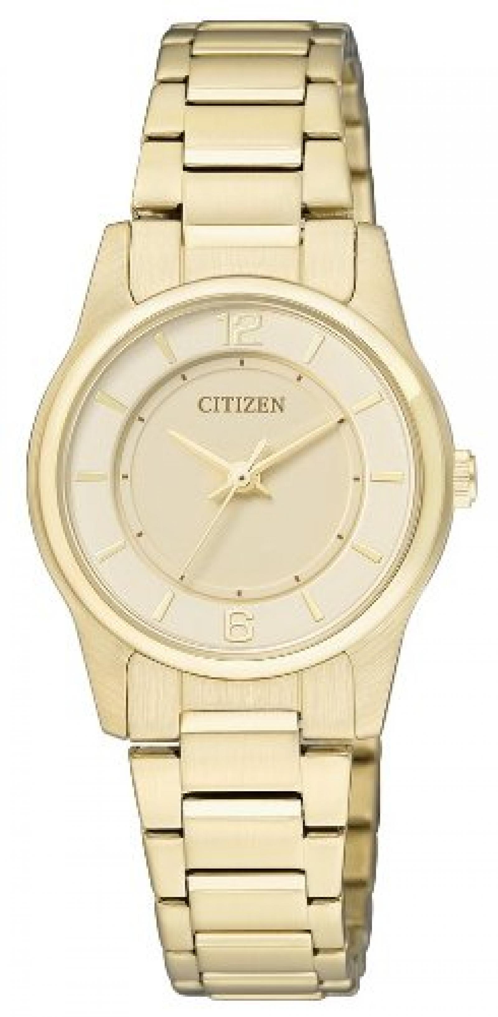Citizen Damen-Armbanduhr Analog Quarz Edelstahl beschichtet ER0182-59A Citizen Damen-Armbanduhr Analog Quarz Edelstahl beschichtet ER0182-59A