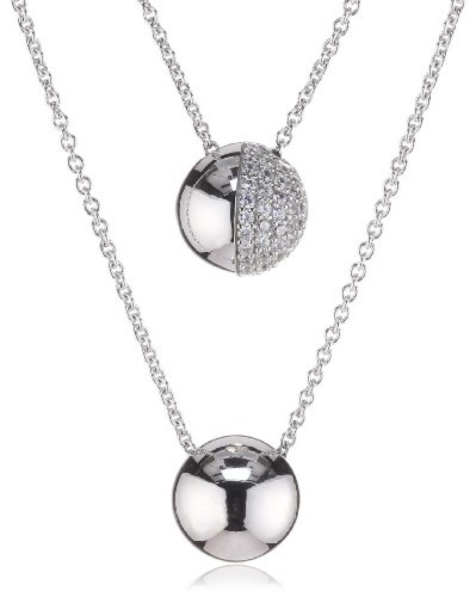 Esprit KetteSPHERE GLAMLINE DOUBLE 925 Sterling Silber 47cm S.ESNL91854A470 