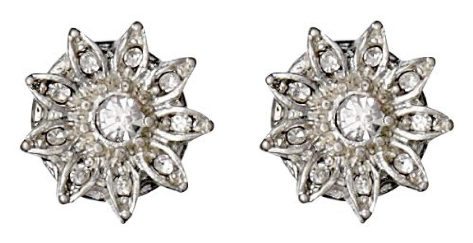 Pilgrim Jewelry Damen-Anh&auml;nger Druckknopf 2er Set aus der Serie Snap versilbert wei&szlig; 1.0 cm 431310004 