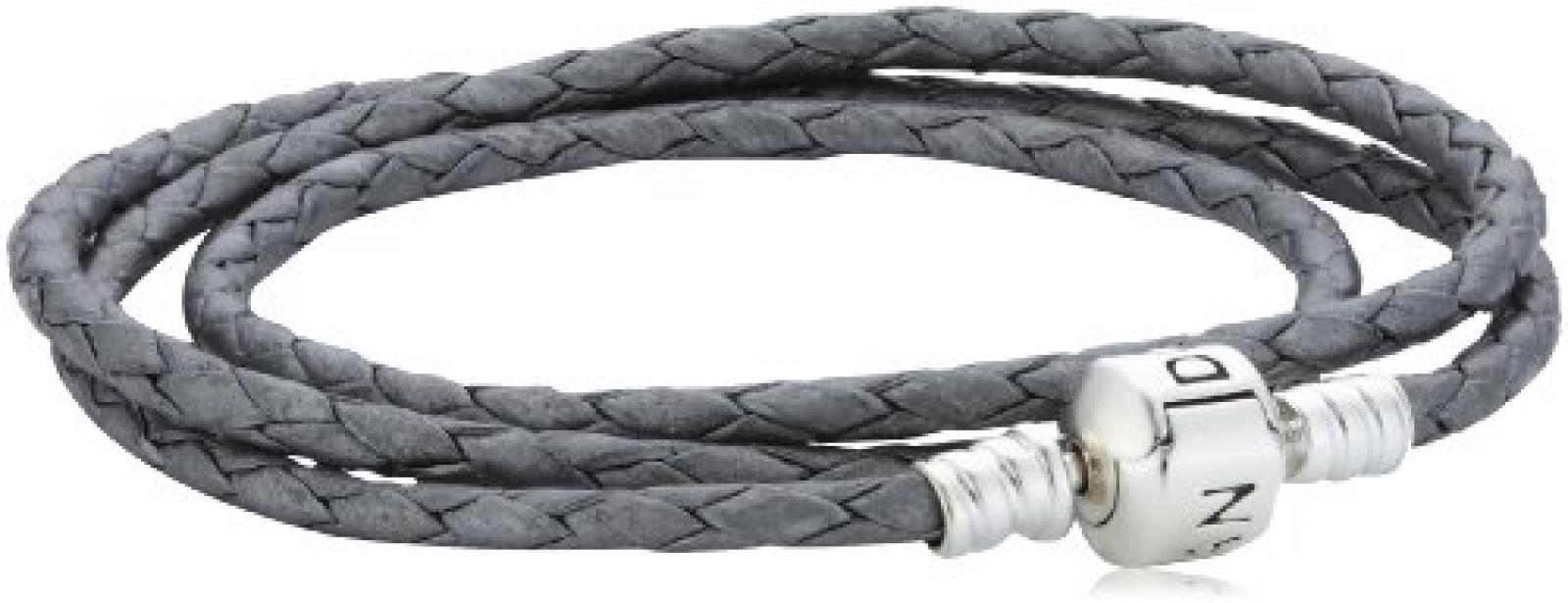 Pandora Tripel-Lederarmband Silber 590705CSG-T 