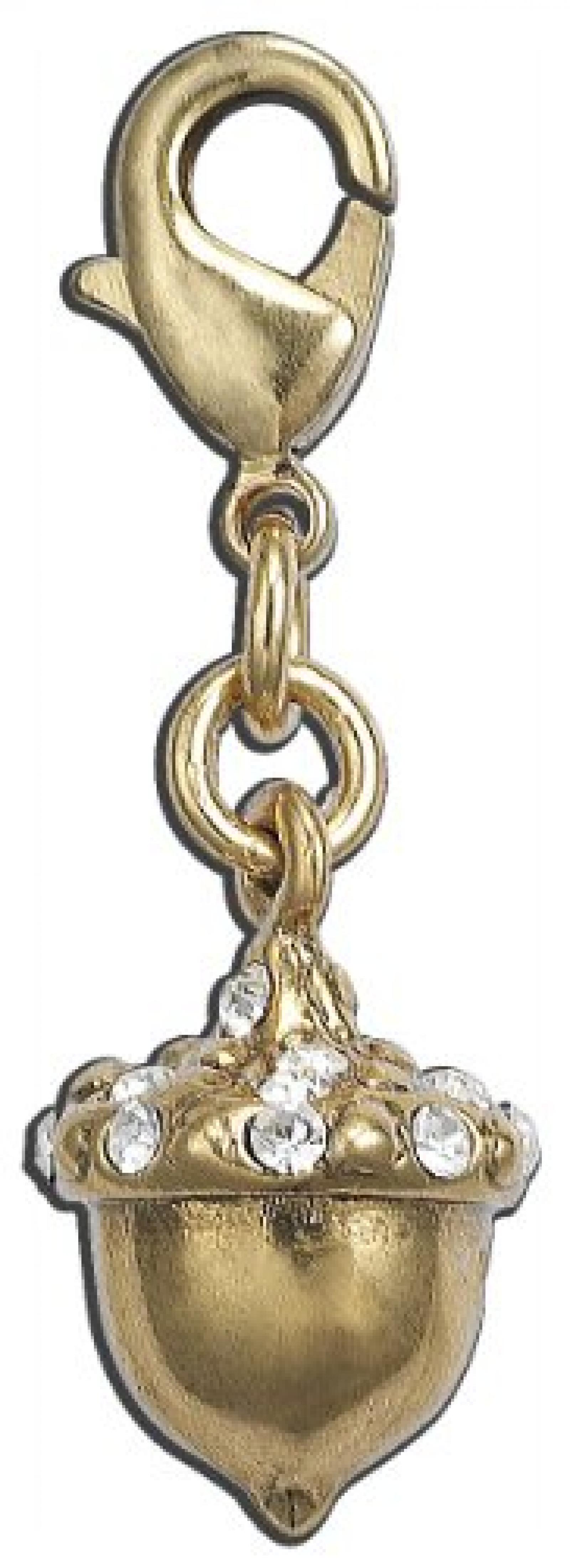 Pilgrim Damen-Anh&auml;nger vergoldet Kristall 560-450 