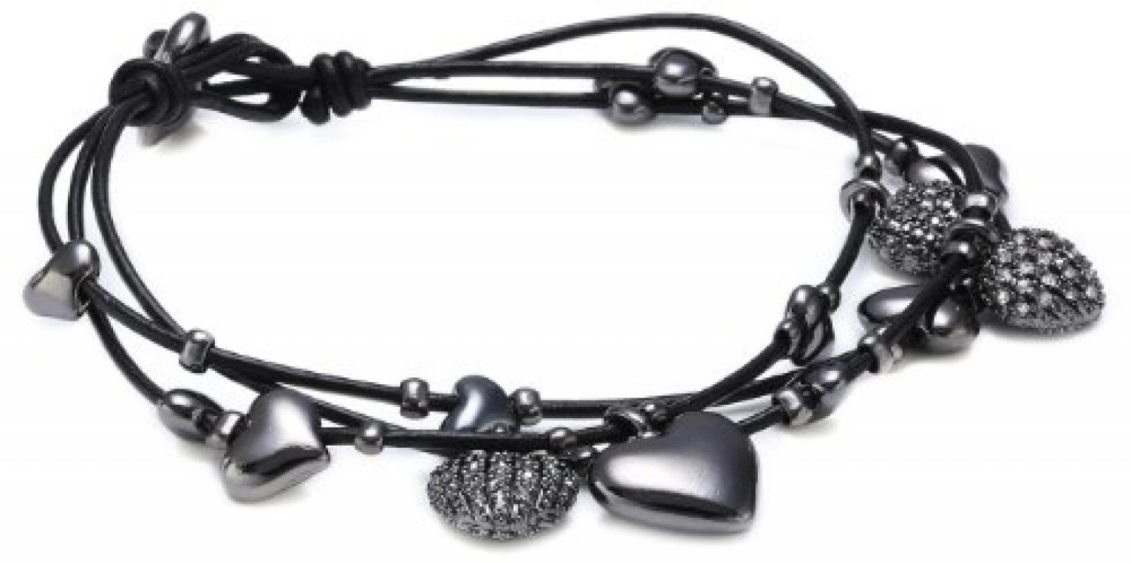 Pilgrim Jewelry Damen-Armband aus der Serie Classic hematite plated kristall 19.0 cm 601233062 Pilgrim Jewelry Damen-Armband aus der Serie Classic hematite plated kristall 19.0 cm 601233062