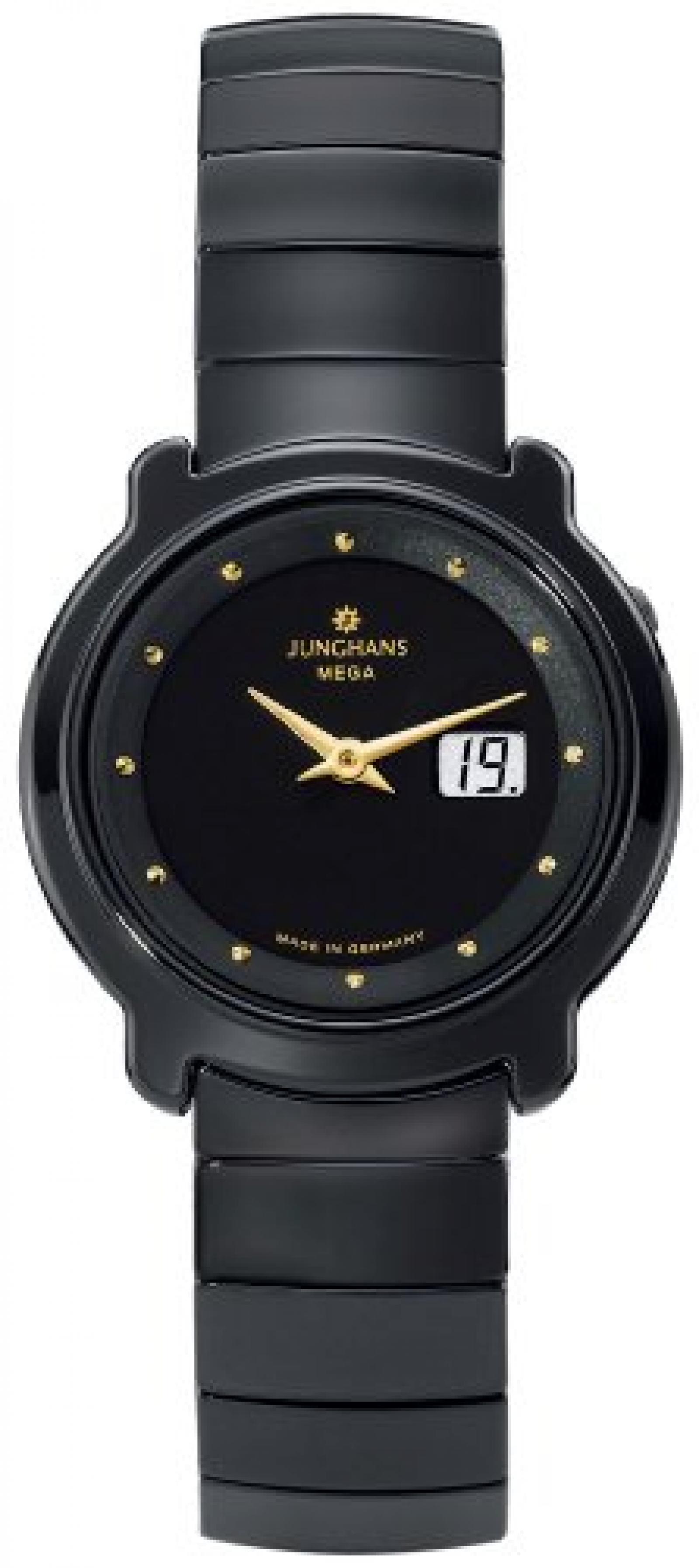 Junghans Damen-Armbanduhr XS STRATOS LADY FUNK CERAMIC Analog Keramik 013/1610.44 Junghans Damen-Armbanduhr XS STRATOS LADY FUNK CERAMIC Analog Keramik 013/1610.44