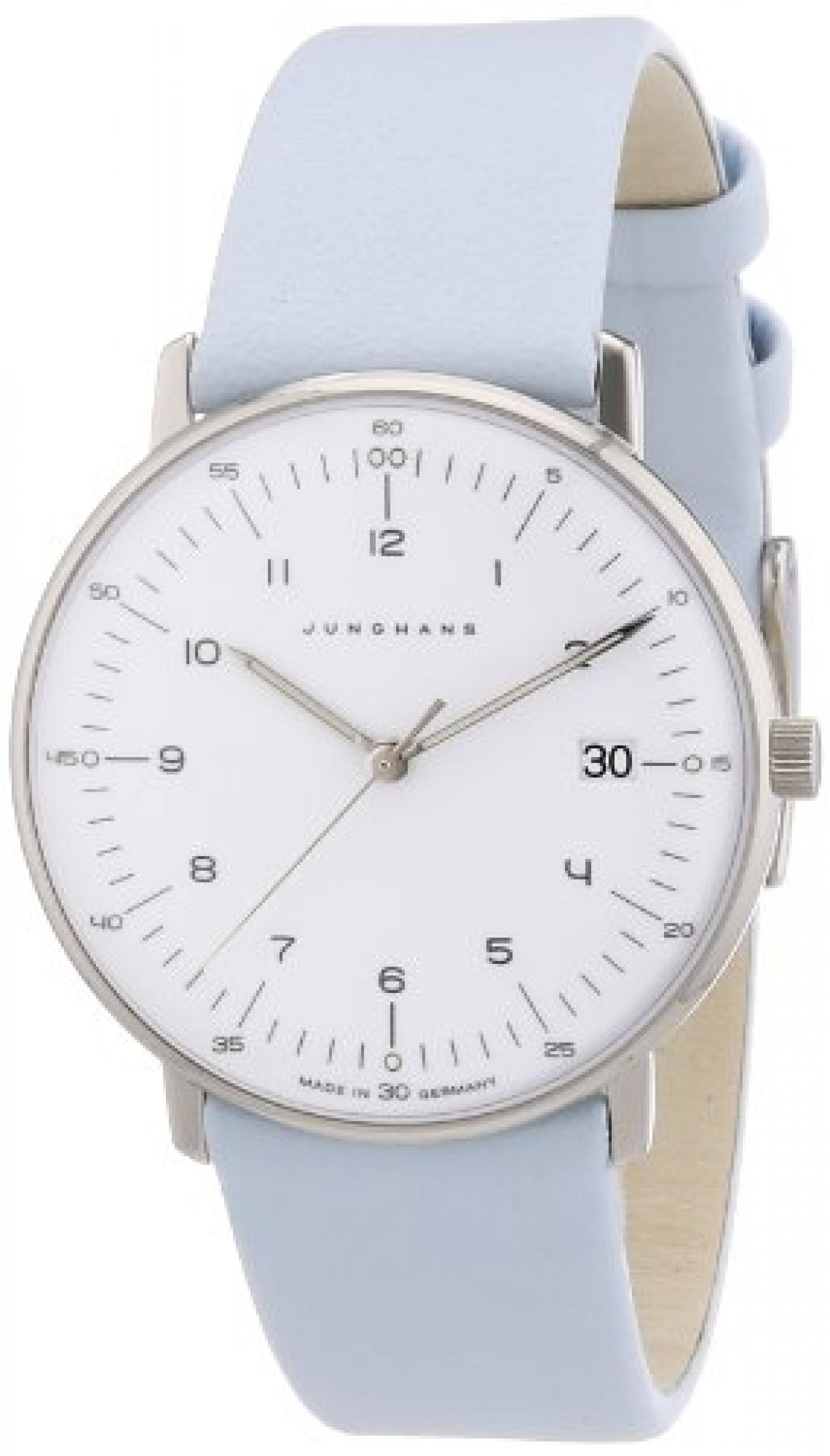 Junghans Damen-Armbanduhr XS Max Bill Analog Quarz Leder 047/4254.00 Junghans Damen-Armbanduhr XS Max Bill Analog Quarz Leder 047/4254.00