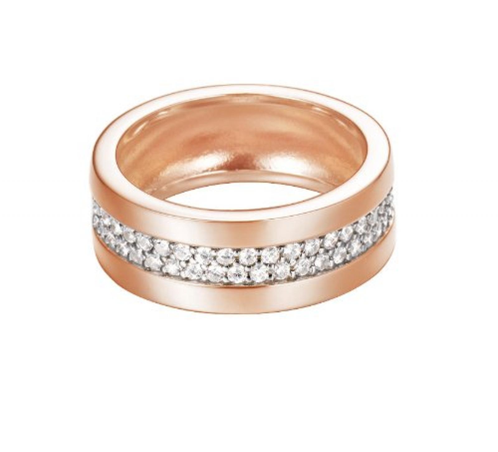 Esprit Jewels Damen-Ring 925 Sterling Silber Pure Pave rose ESRG92214C1 