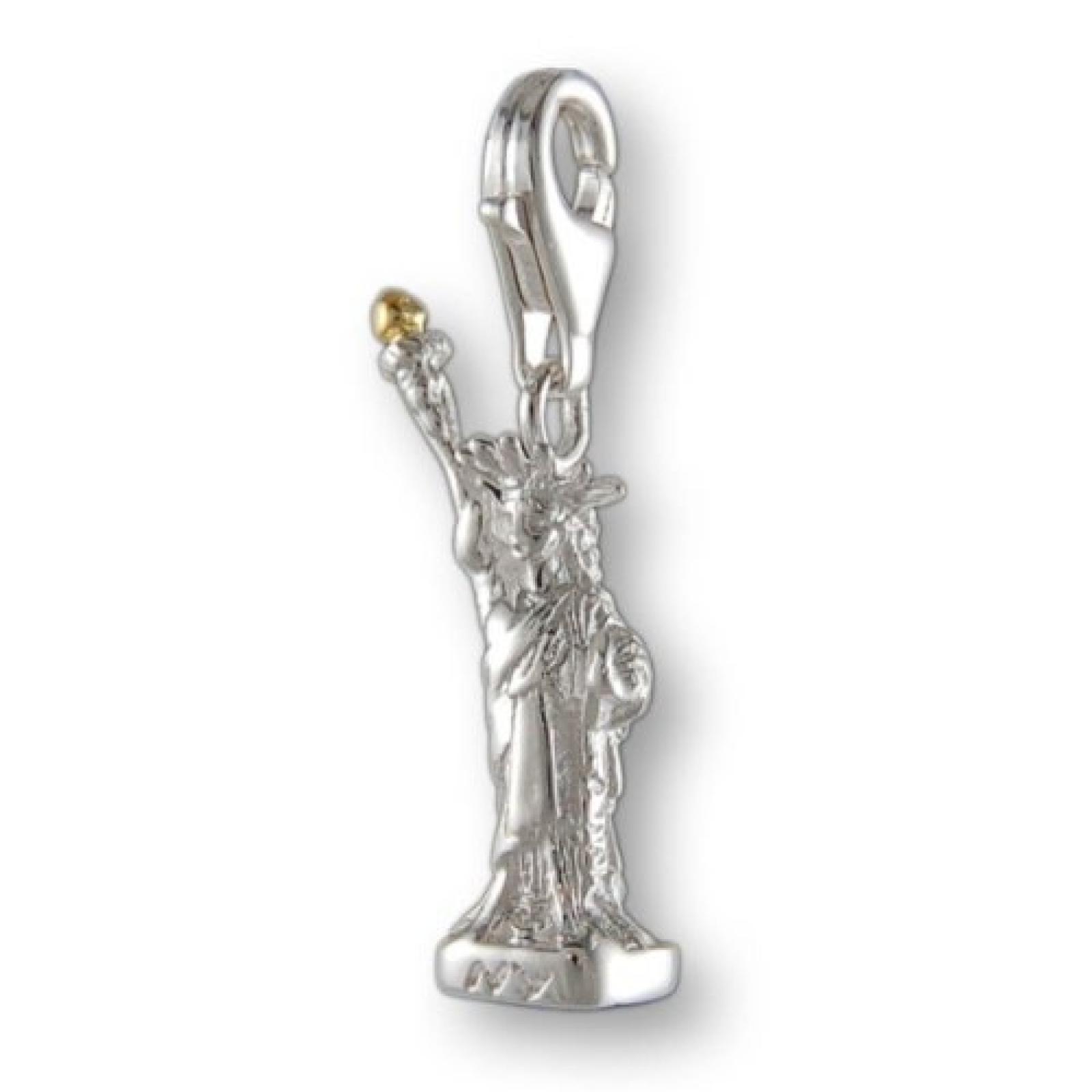 Melina Damen-Charm Anh&auml;nger Freiheitsstatue Liberty New York 925 Sterling Silber 1801161 