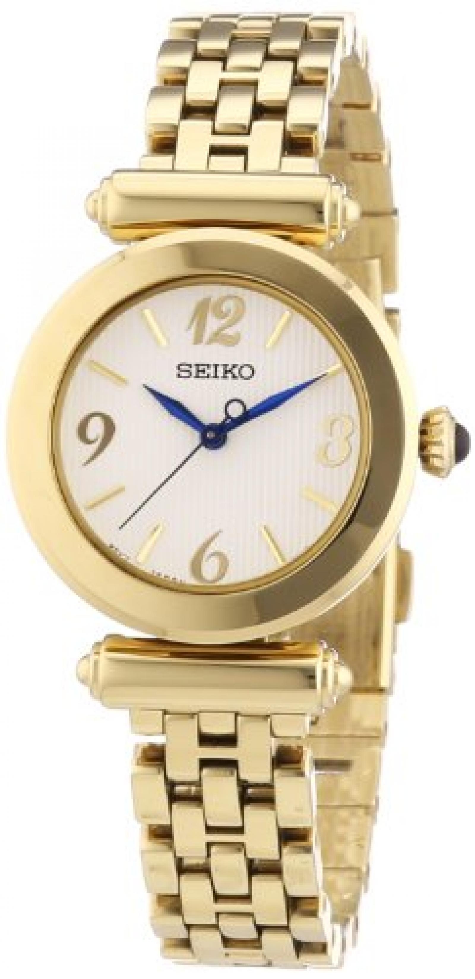 Seiko Damen-Armbanduhr XS Analog Quarz Edelstahl beschichtet SRZ404P1 Seiko Damen-Armbanduhr XS Analog Quarz Edelstahl beschichtet SRZ404P1