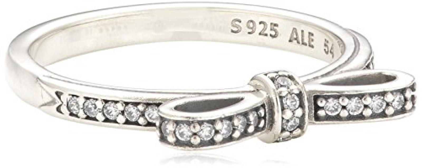 Pandora Damen-Ring 925 Sterling Silber Zirkonia weiß 190906CZ 