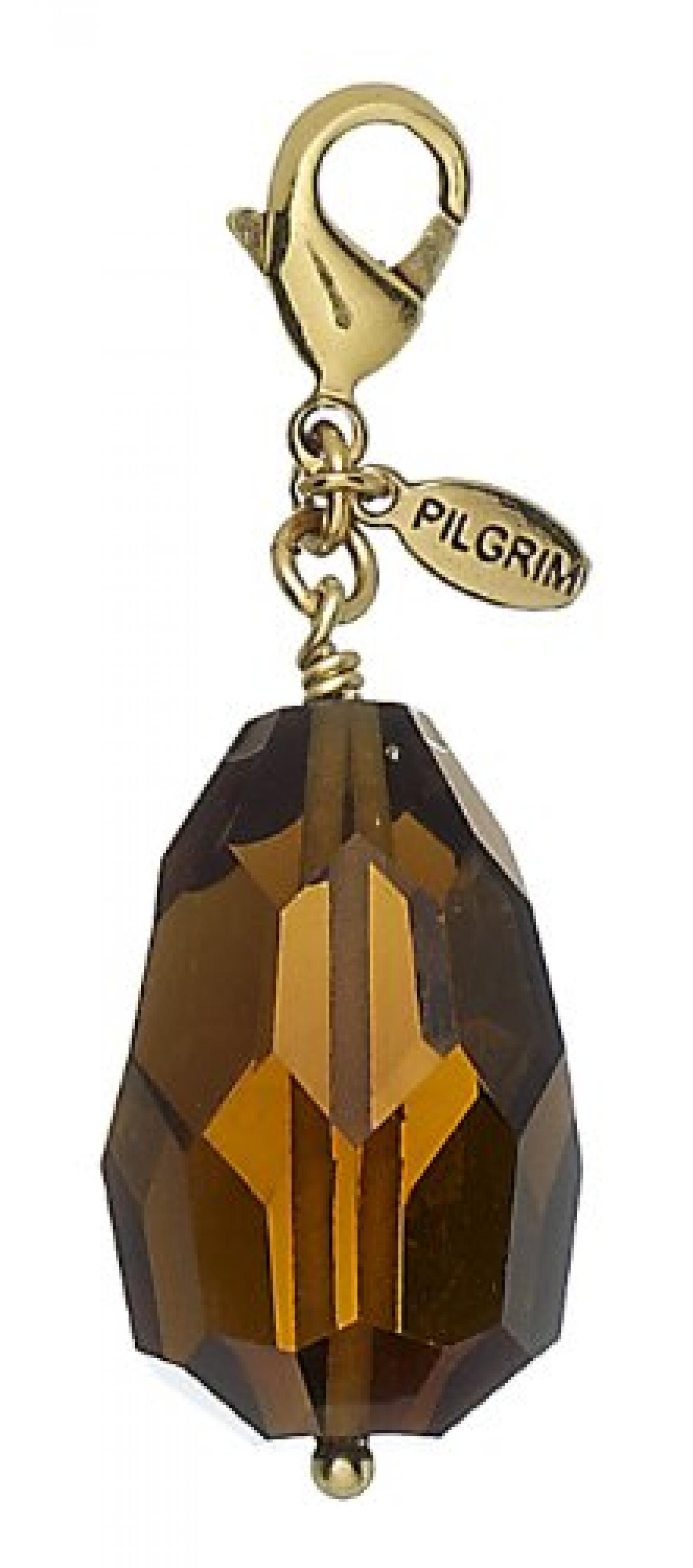 PILGRIM 514-256 Anhänger, vergoldet, hellbraun PILGRIM 514-256 Anhänger, vergoldet, hellbraun