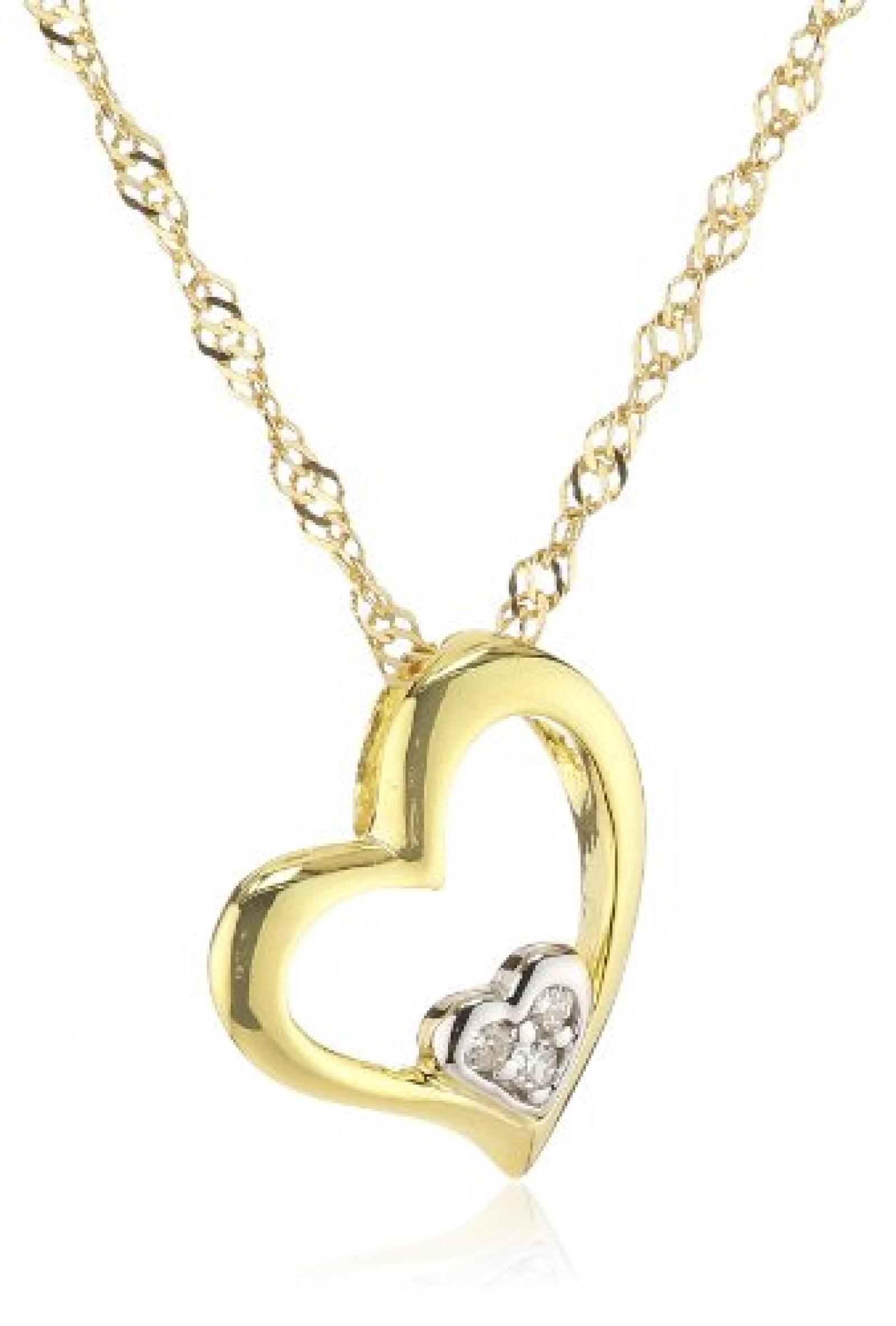 Amor Jewelry Damen-Halskette 8 Karat 333 Gelbgold 385329 