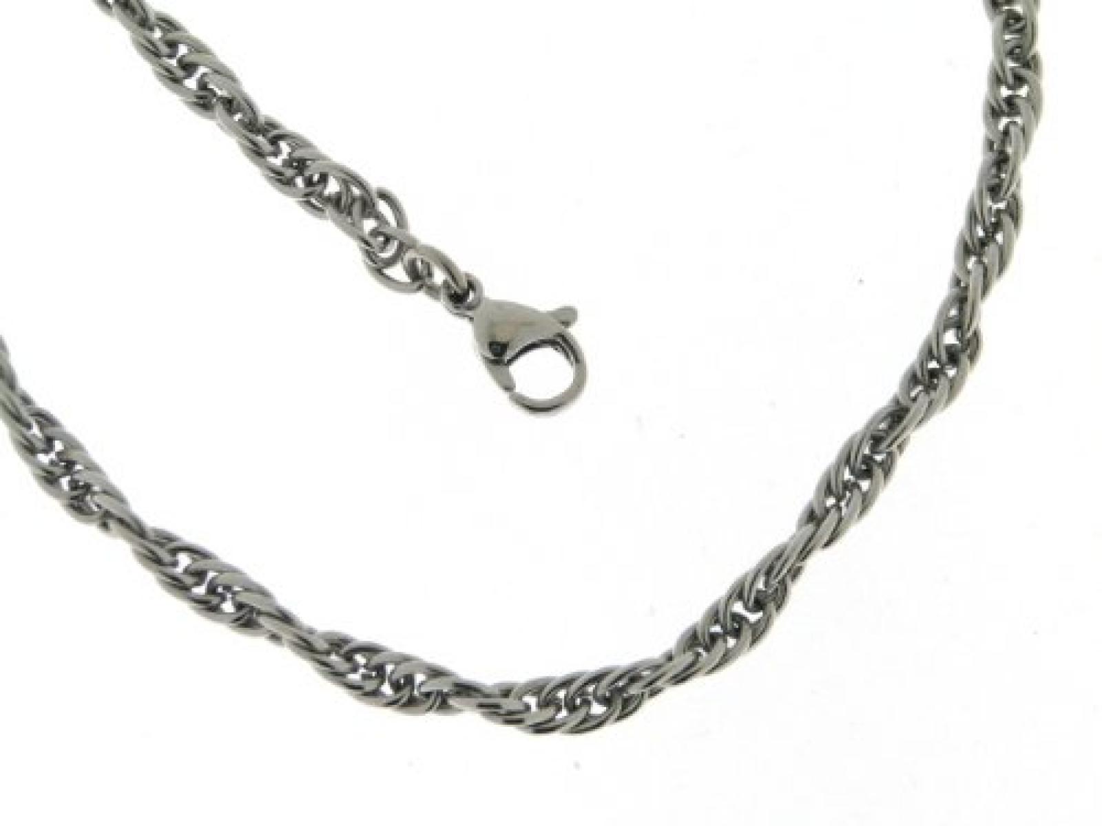 BOB C. Unisex-Halskette ohne Anhänger Metall Ankergliederung 3,0 mm 301532 