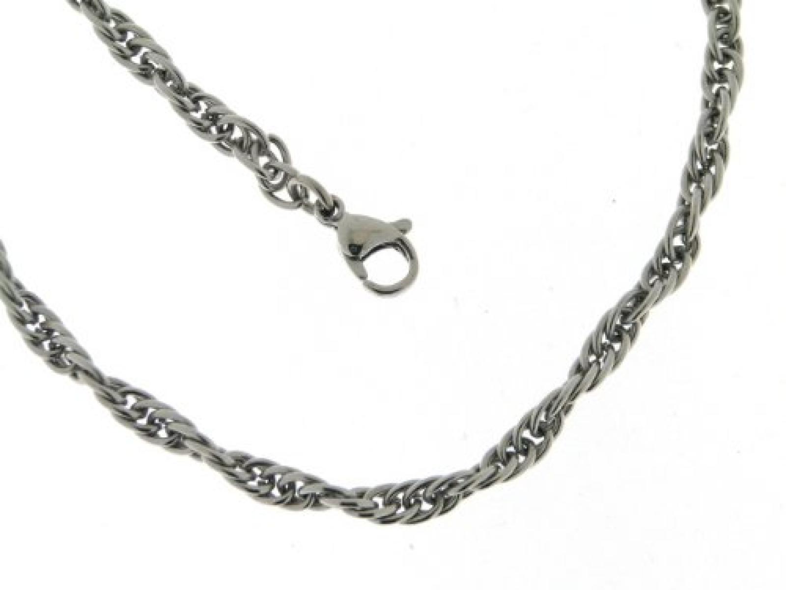 BOB C. Unisex-Halskette ohne Anhänger Metall Ankergliederung 3,0 mm 301532 