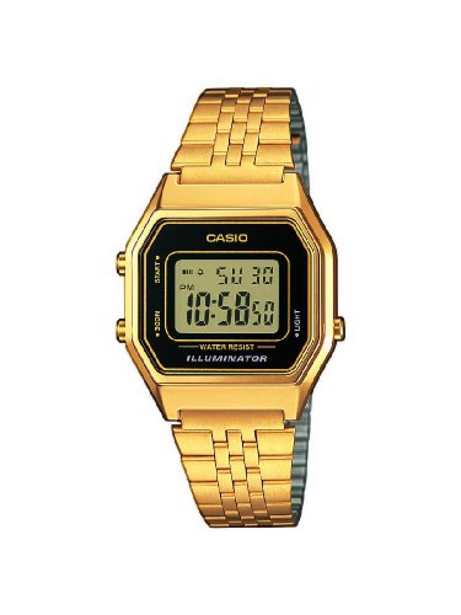 Casio Unisex-Armbanduhr Casio Collection Digital Quarz Edelstahl LA680WEGA-1ER 