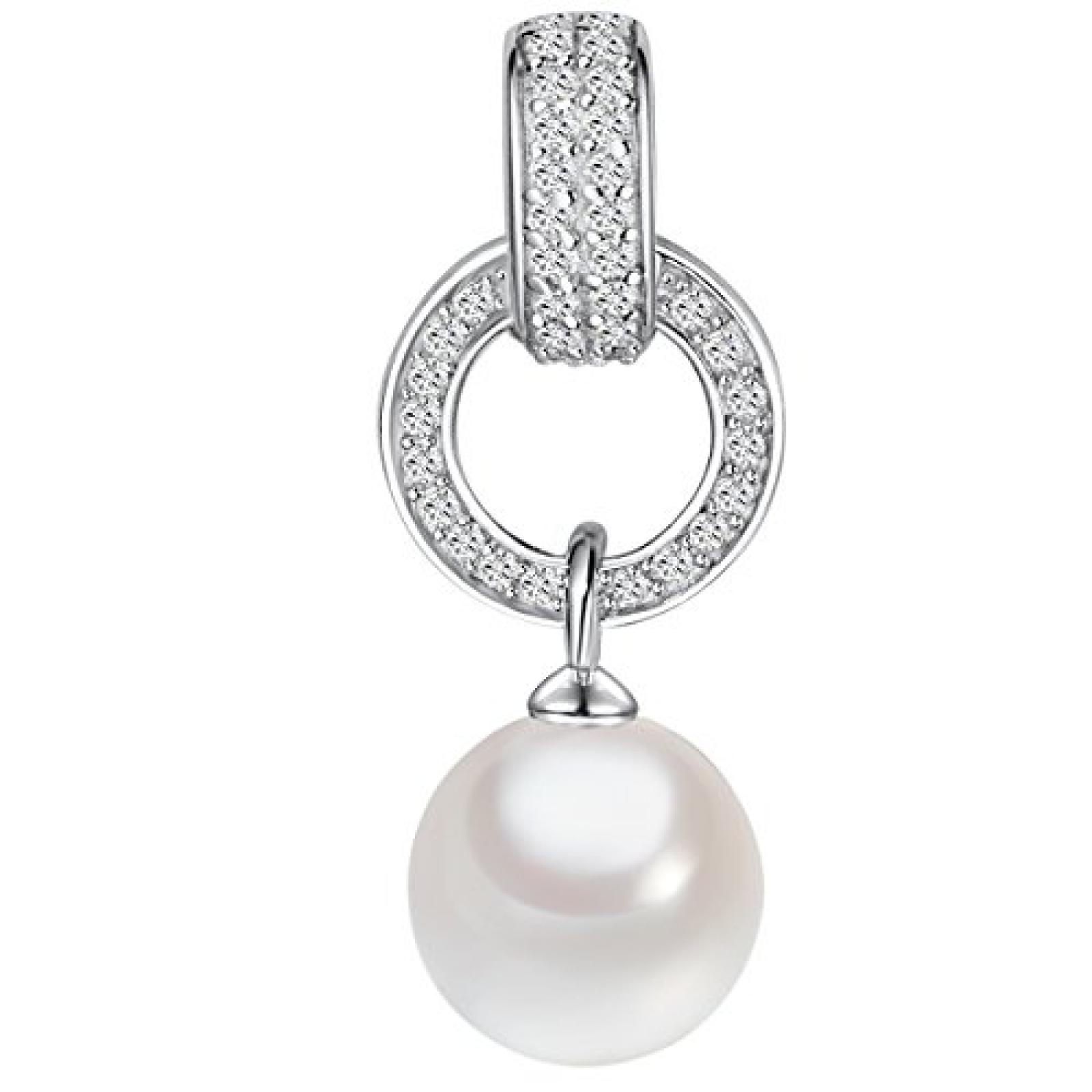 Rafaela Donata Damen-Anhänger Classic Collection 925 Sterling Silber Südsee-Muschelkernperle weiß Zirkonia weiß (ohne Kette) Verschnitt 60800040 Rafaela Donata Damen-Anhänger Classic Collection 925 Sterling Silber Südsee-Muschelkernperle weiß Zirkonia weiß (ohne Kette) Verschnitt 60800040