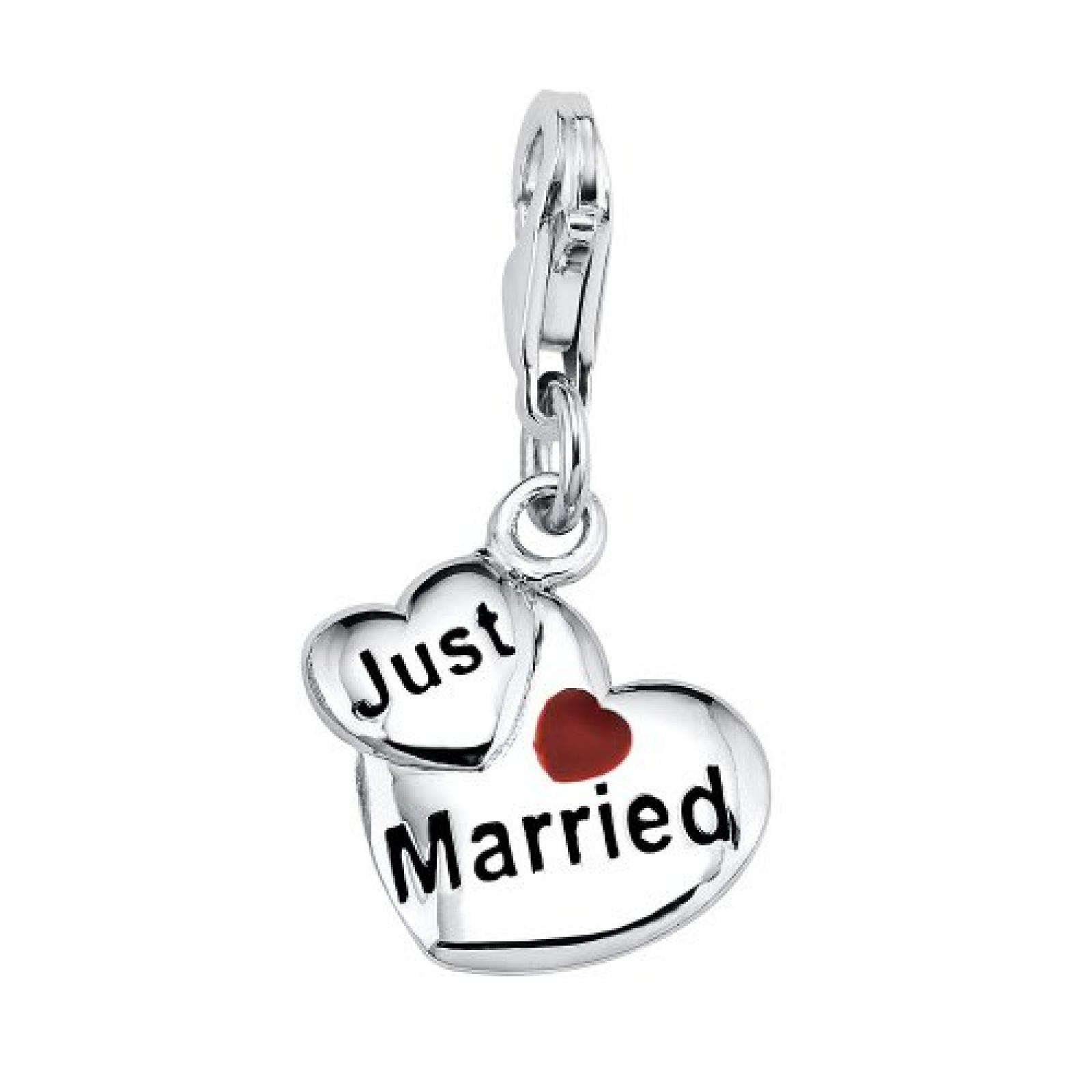 s.Oliver Damen-Charm Herz Silber 925 396189 s.Oliver Damen-Charm Herz Silber 925 396189