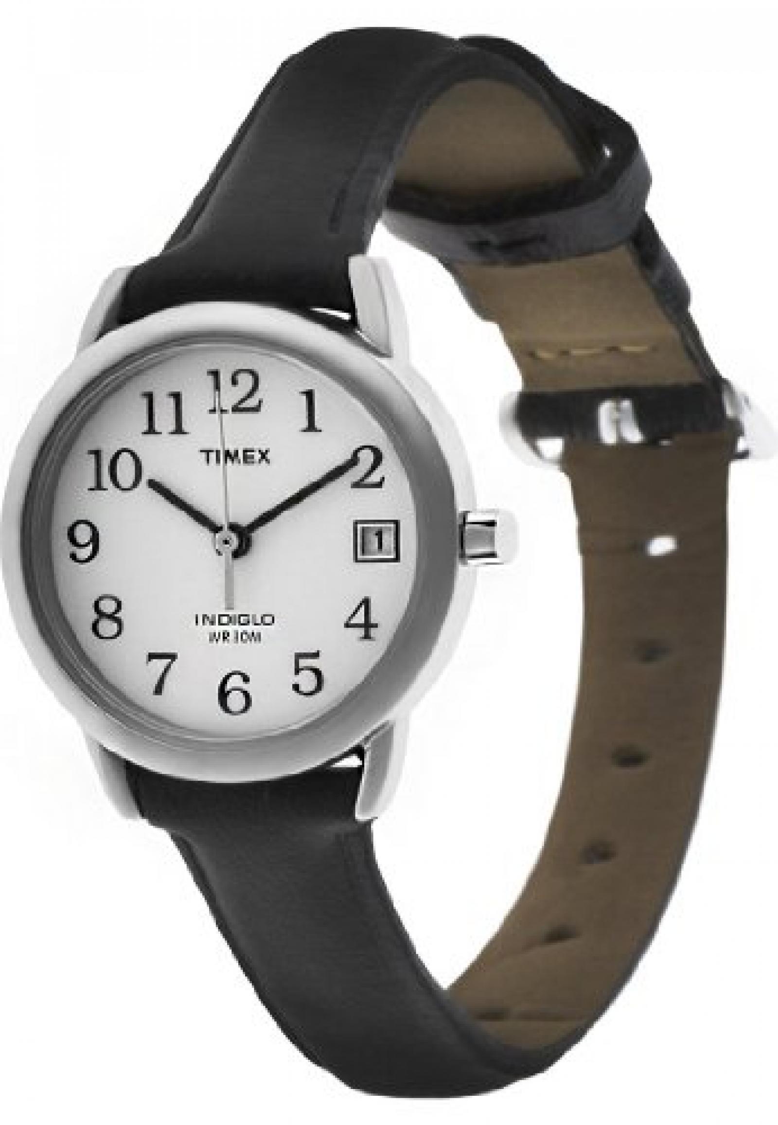 Timex Damen-Armbanduhr Easy Reader Analog Quarz (One Size, wei&szlig;) 