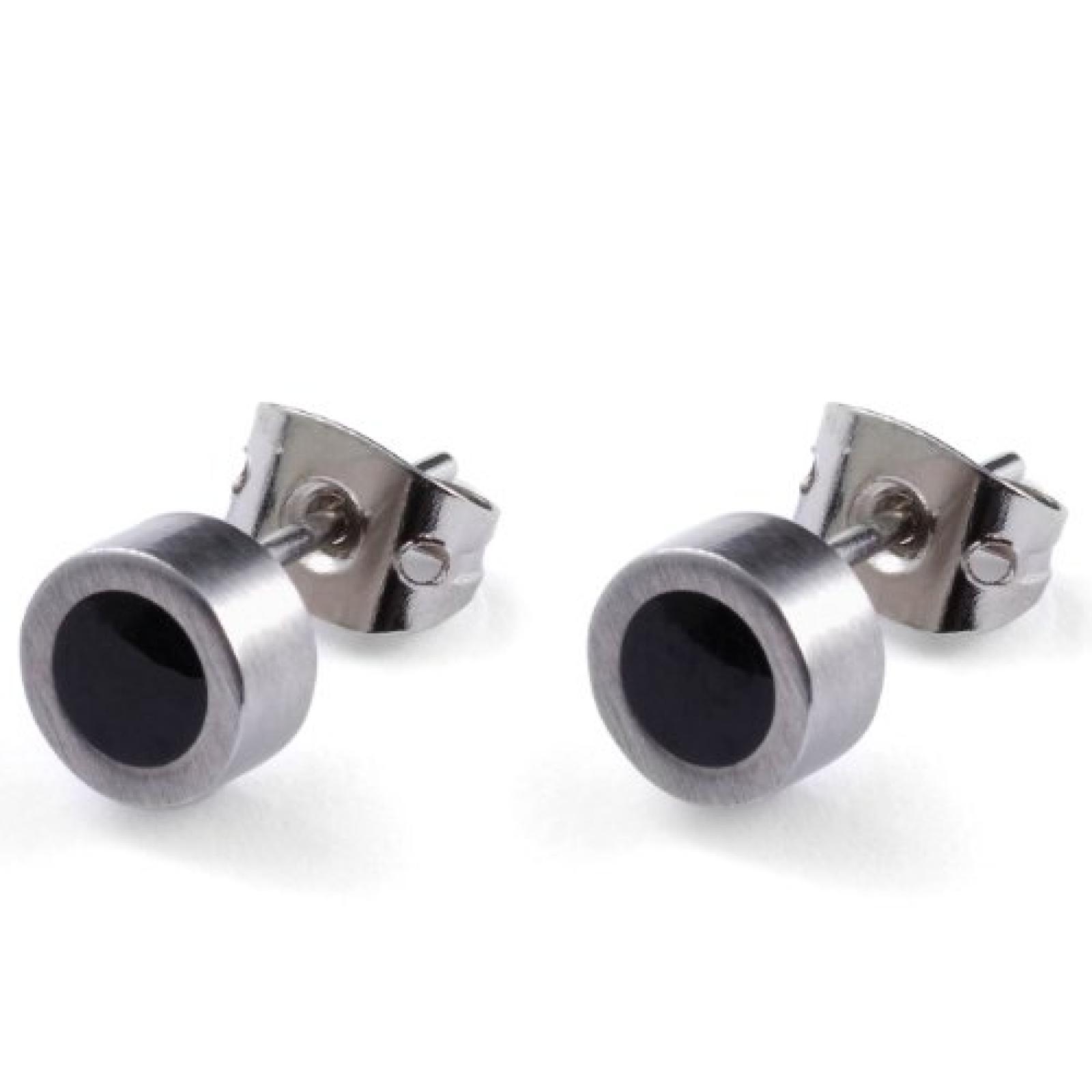 Monomania Damen-Ohrstecker Edelstahl Edelharz schwarz 6 mm 31291 Monomania Damen-Ohrstecker Edelstahl Edelharz schwarz 6 mm 31291