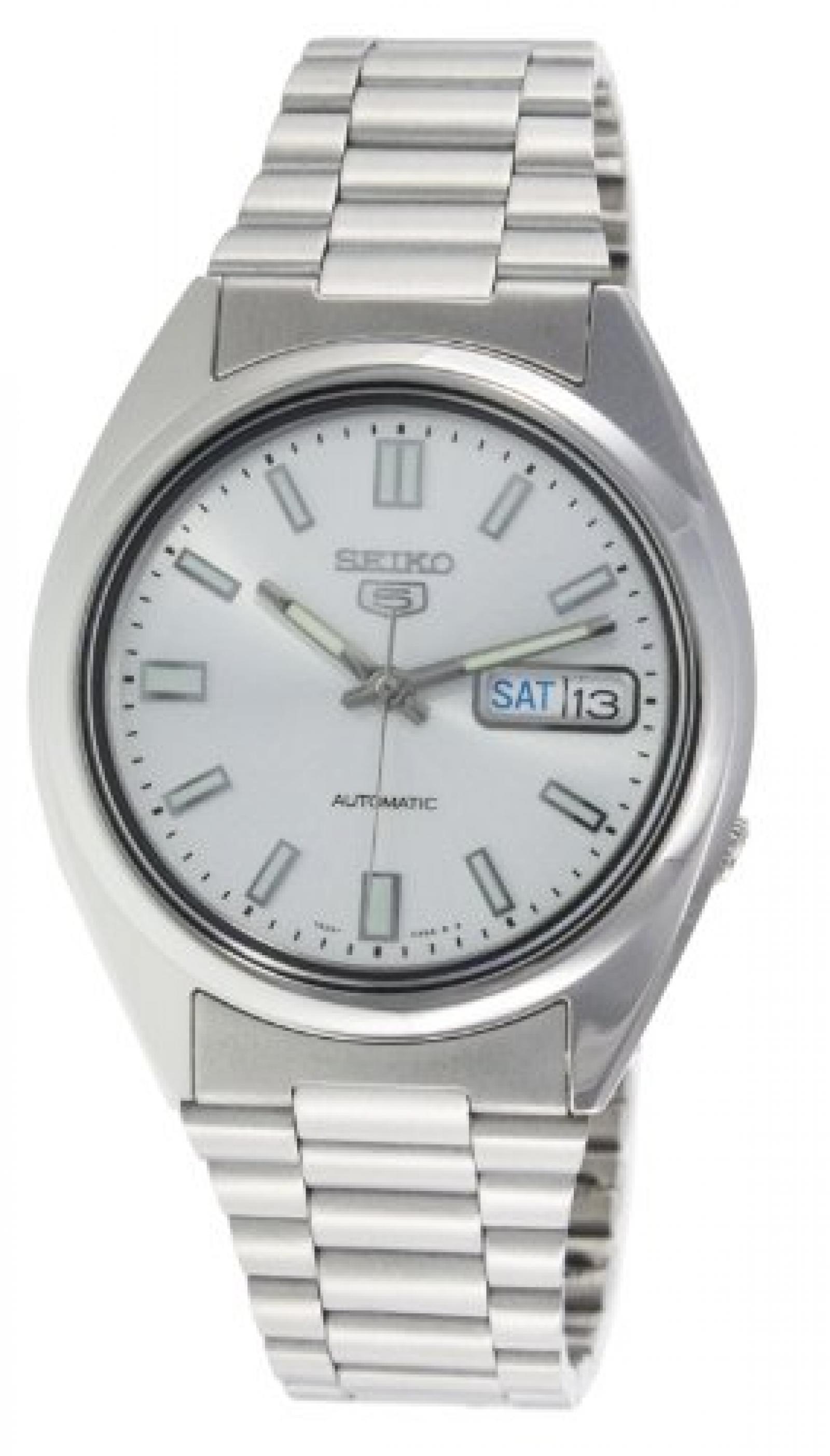 Seiko Herren-Armbanduhr XL Analog Automatik Edelstahl SNXS73K 