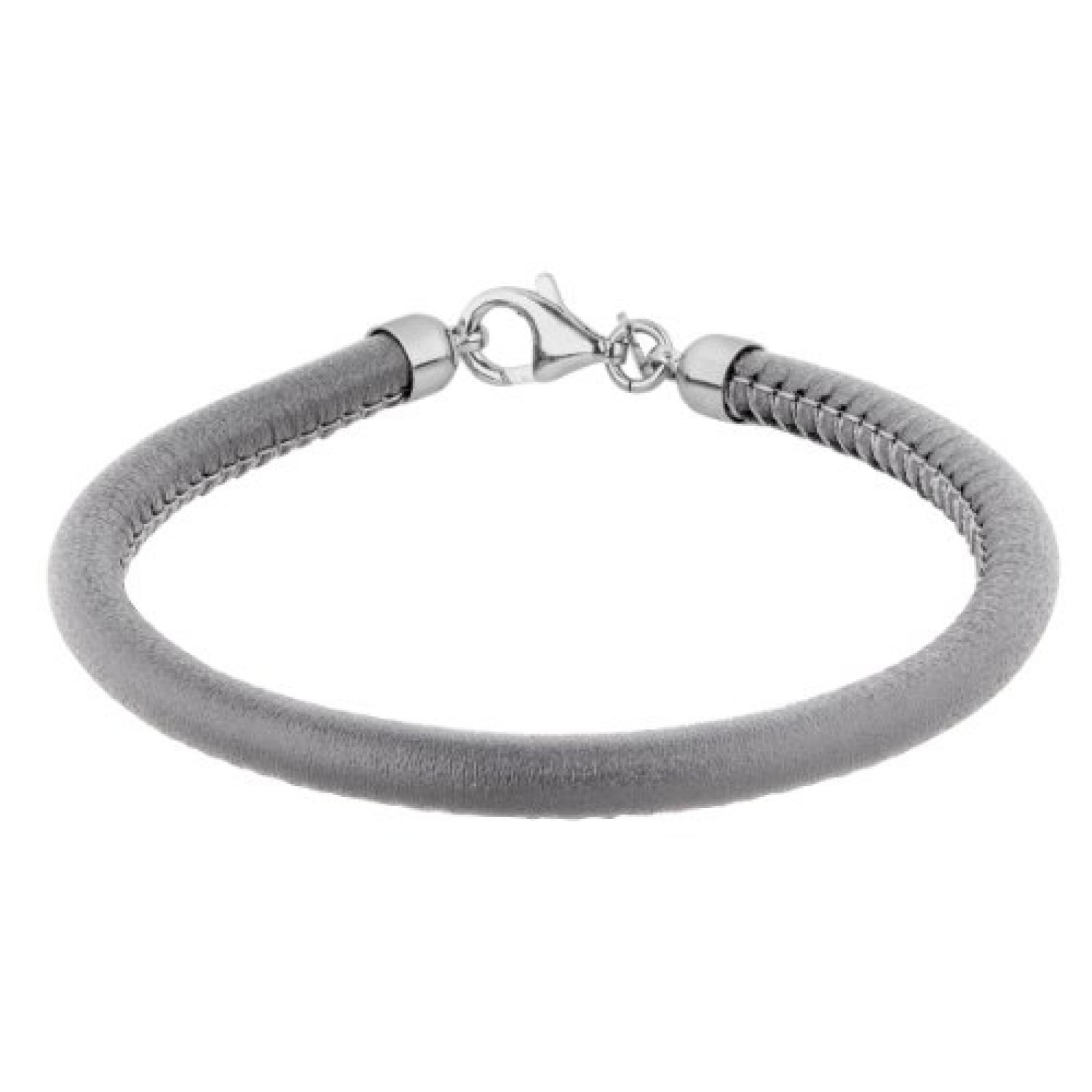 Bella Donna Unisex-Armband 925 Sterling Silber grau 20 cm 76740009 