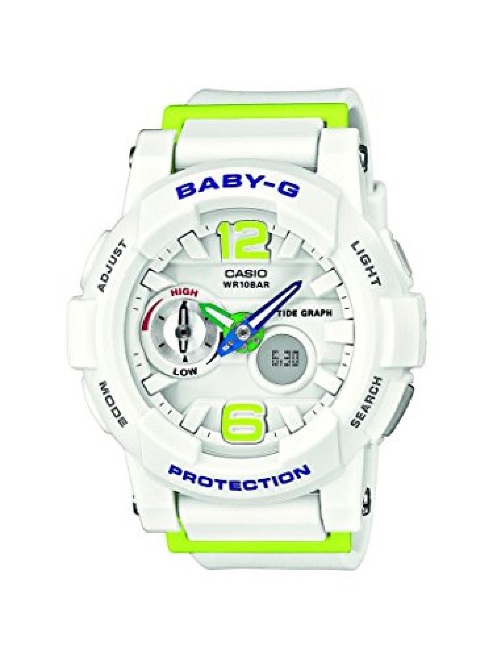 Casio Damen-Armbanduhr XL Baby-G Analog - Digital Quarz Resin BGA-180-7B2ER 