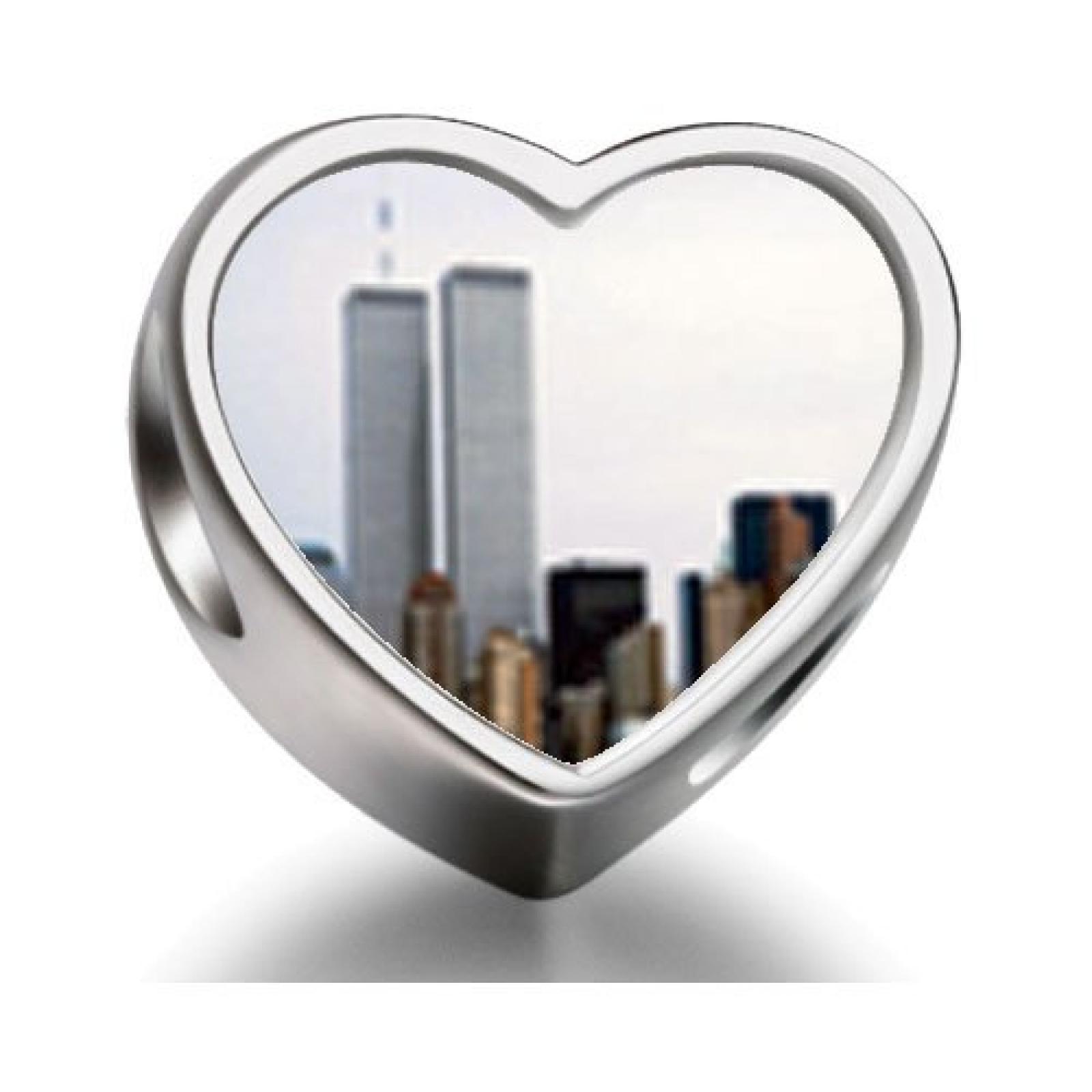 925 Sterling Silver Charms Beads New York Twin Towers Heart Photo Charm Beads Fit Pandora Chamilia Biagi beads Charms Bracelet 925 Sterling Silver Charms Beads New York Twin Towers Heart Photo Charm Beads Fit Pandora Chamilia Biagi beads Charms Bracelet