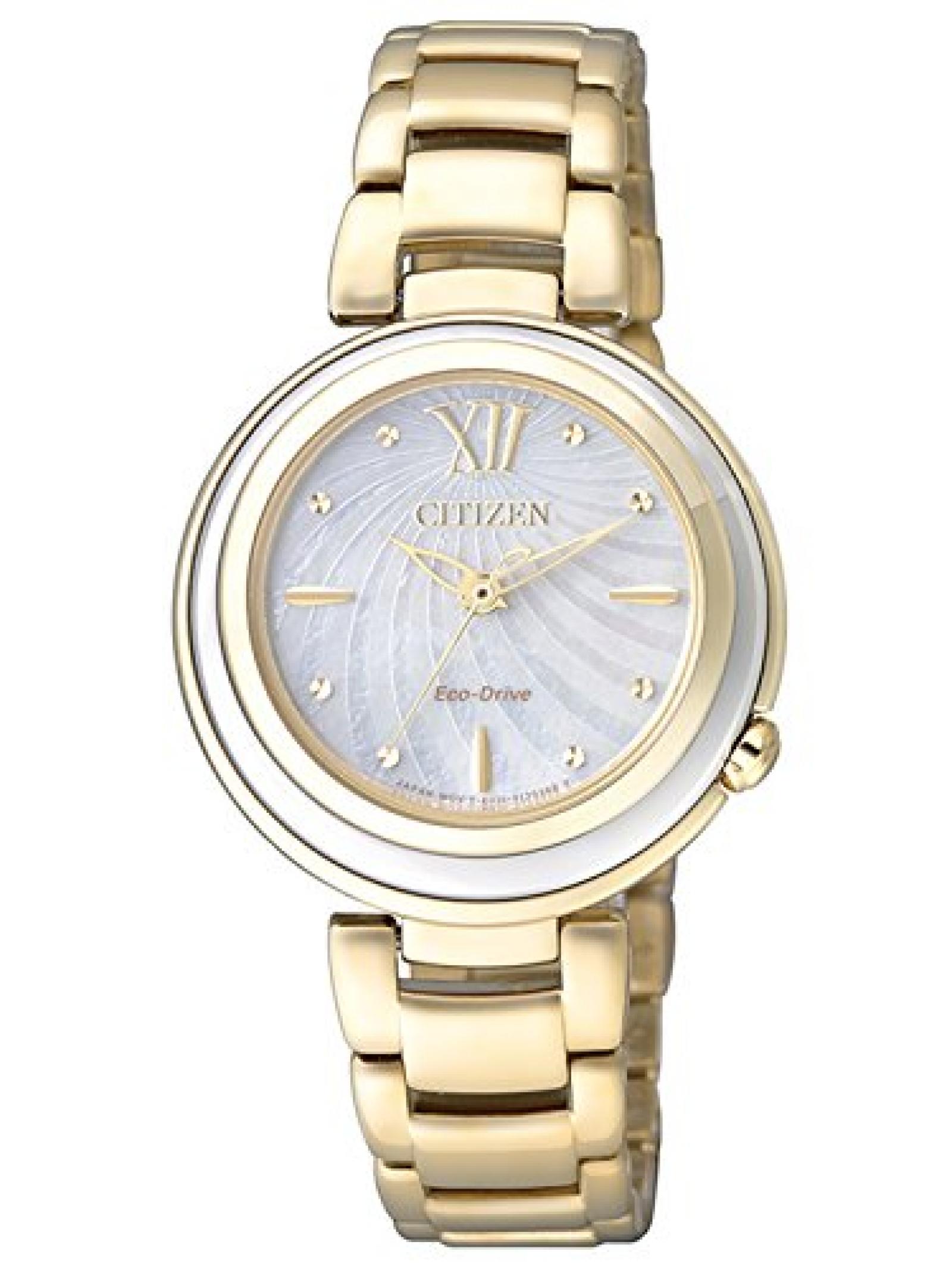 Citizen Damen-Armbanduhr XS Citizen L Analog Quarz Gold EM0336-59D Citizen Damen-Armbanduhr XS Citizen L Analog Quarz Gold EM0336-59D