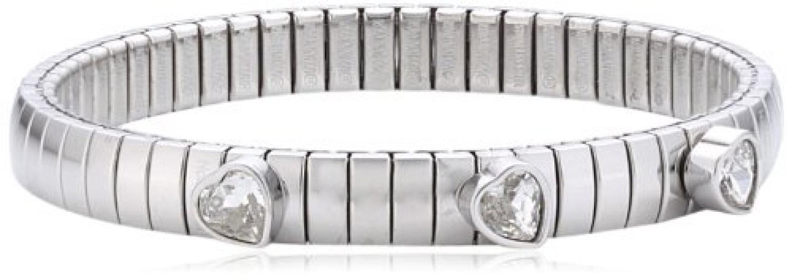 Nomination Damen Armband Edelstahl Swarovski-Kristall Chic wei&szlig; 043041/010 