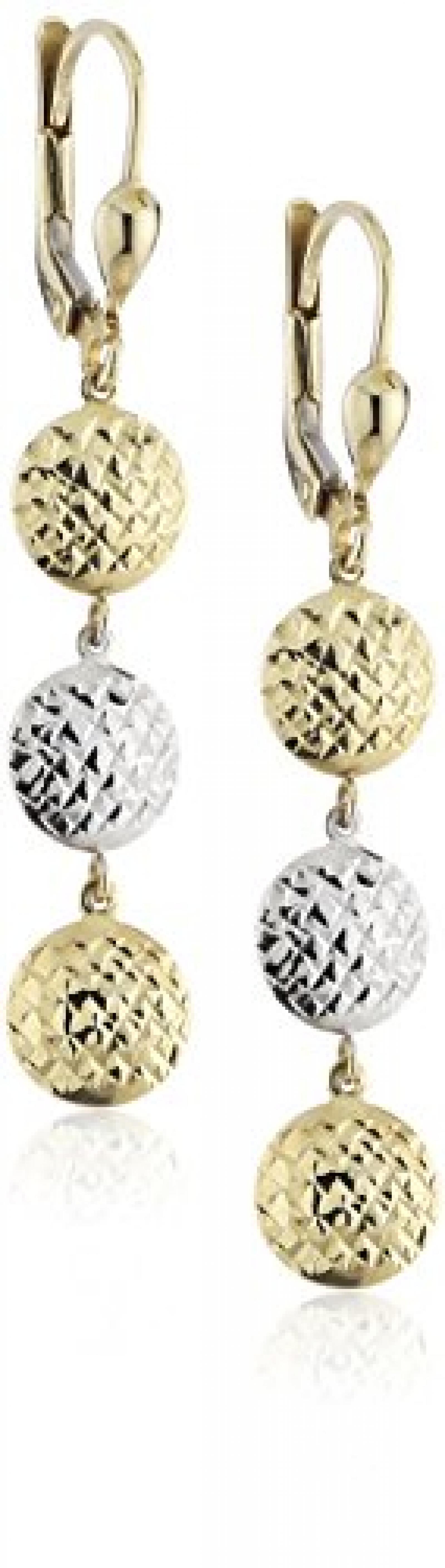 Celesta Damen-Ohrhänger 333 Bicolor Gold 50 mm 324330032 Celesta Damen-Ohrhänger 333 Bicolor Gold 50 mm 324330032