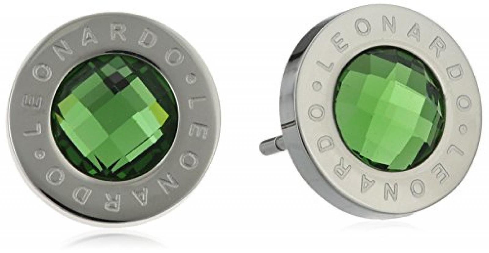 Leonardo Jewels Damen-Ohrstecker Edelstahl Matrix gr&uuml;n 15105 