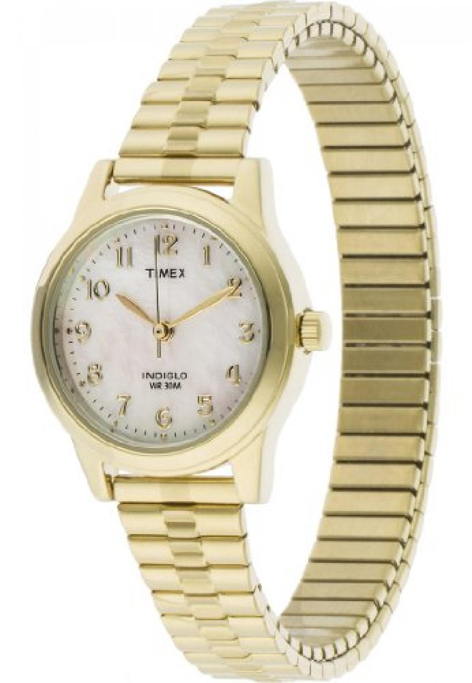 Timex Damen-Armbanduhr Core Expansion Analog Quarz (One Size, perlmutt) 