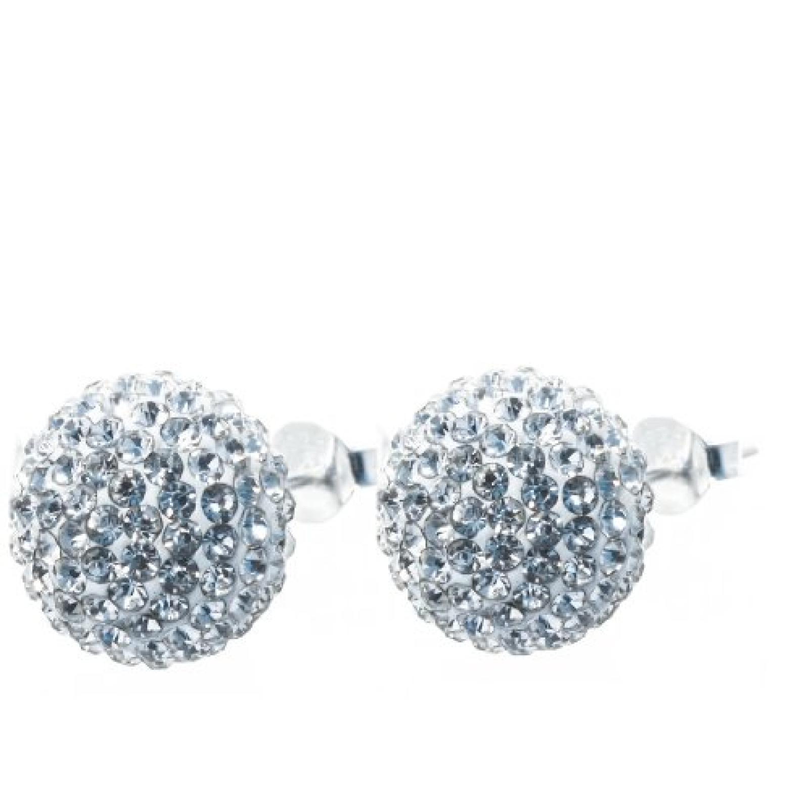Produktbild von 925 Sterling Silber Kugel Ohrstecker – Schlichter Design-Hoop In Silber, Von LZD