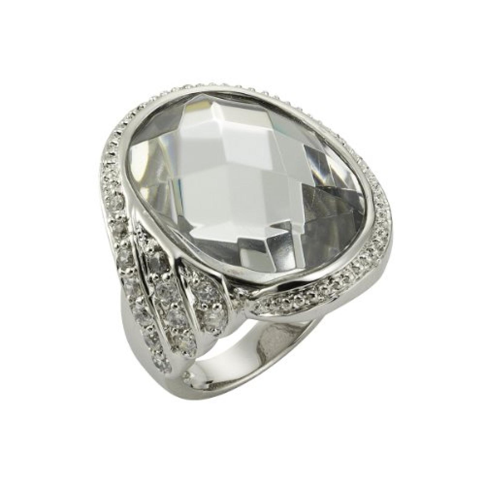 Celesta Damen-Ring Fashion Messing Kristall + Zirkonia wei&szlig; Gr. 53 (16.9) 360070400-017 