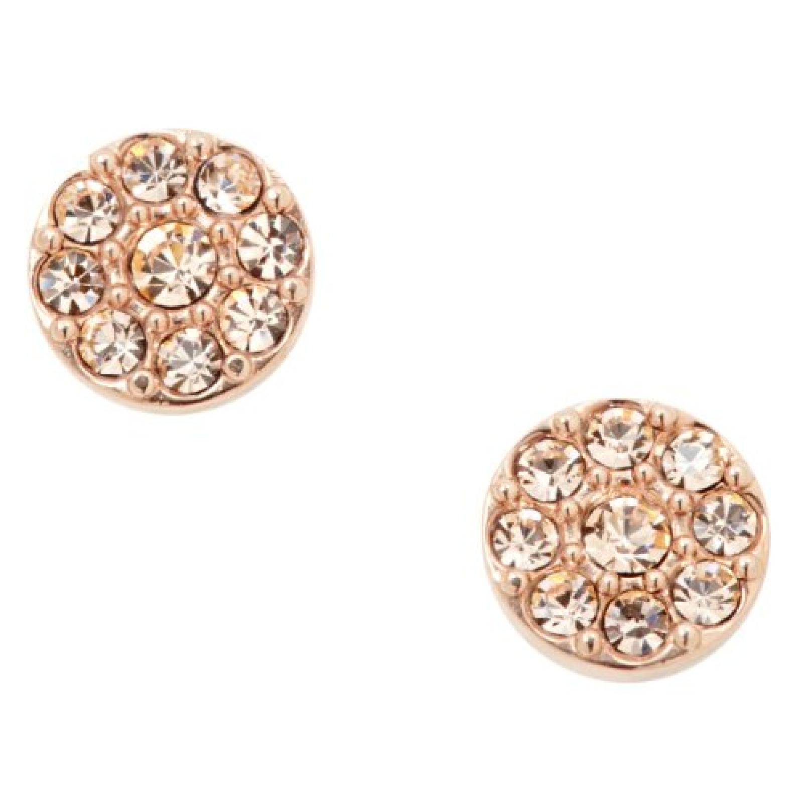 Fossil Damen-Ohrstecker Edelstahl 0,6 cm ros&eacute;gold JF00830791 