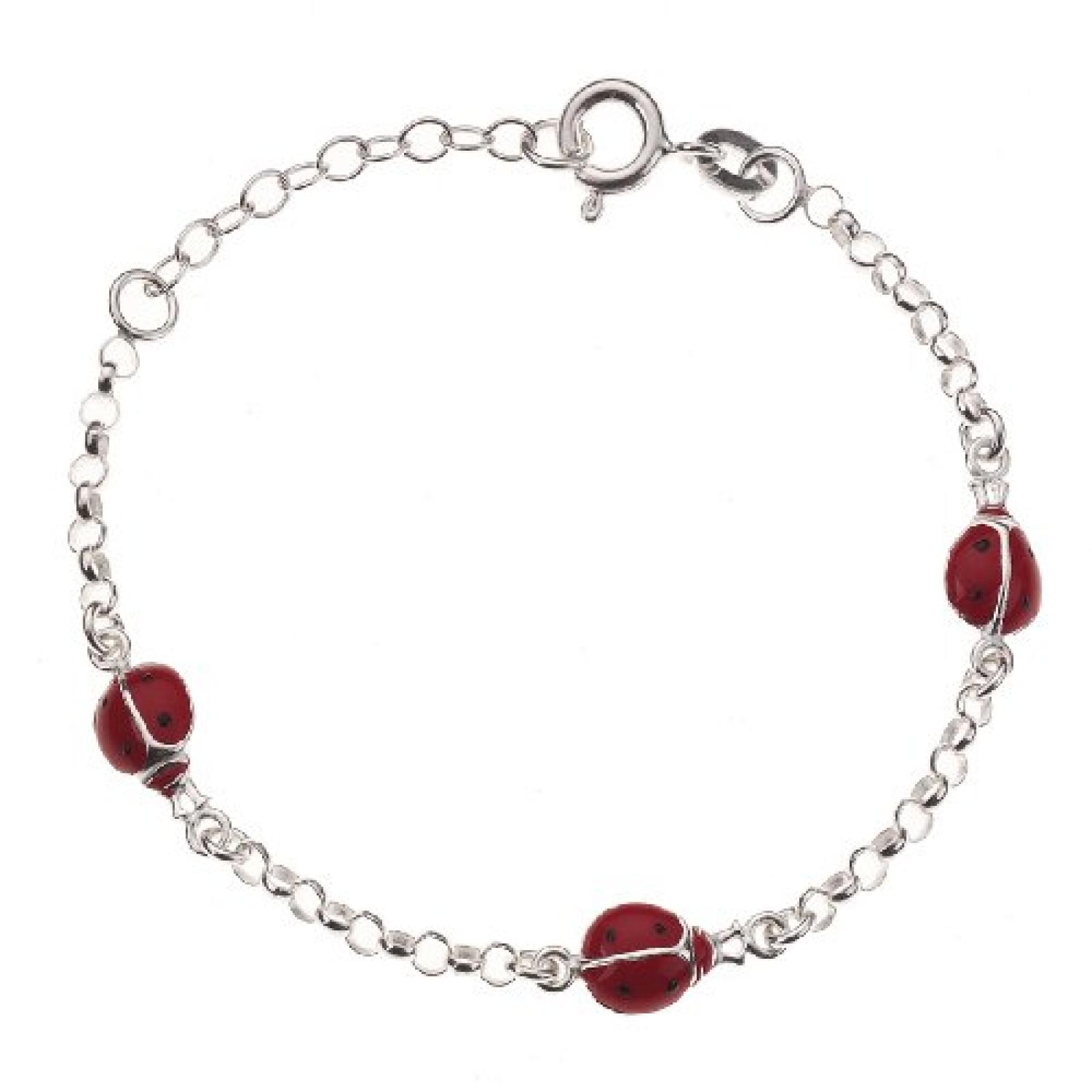 ZEEme For Kids Kinderarmband 12,5/15cm 925 Sterlingsilber Marienkäfer 299260030R ZEEme For Kids Kinderarmband 12,5/15cm 925 Sterlingsilber Marienkäfer 299260030R
